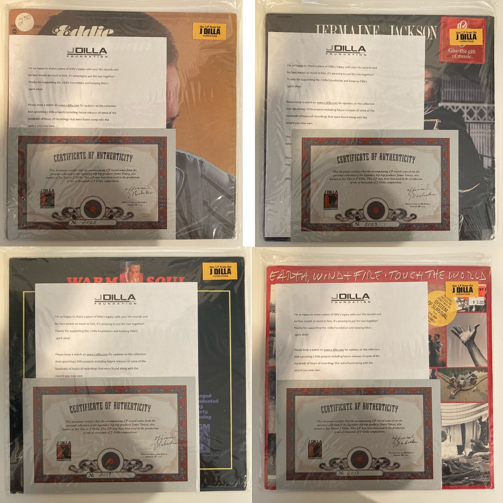 1x LP from a lot of 50 – J Dilla Foundation / James Dewitt Yancey’s Collection
