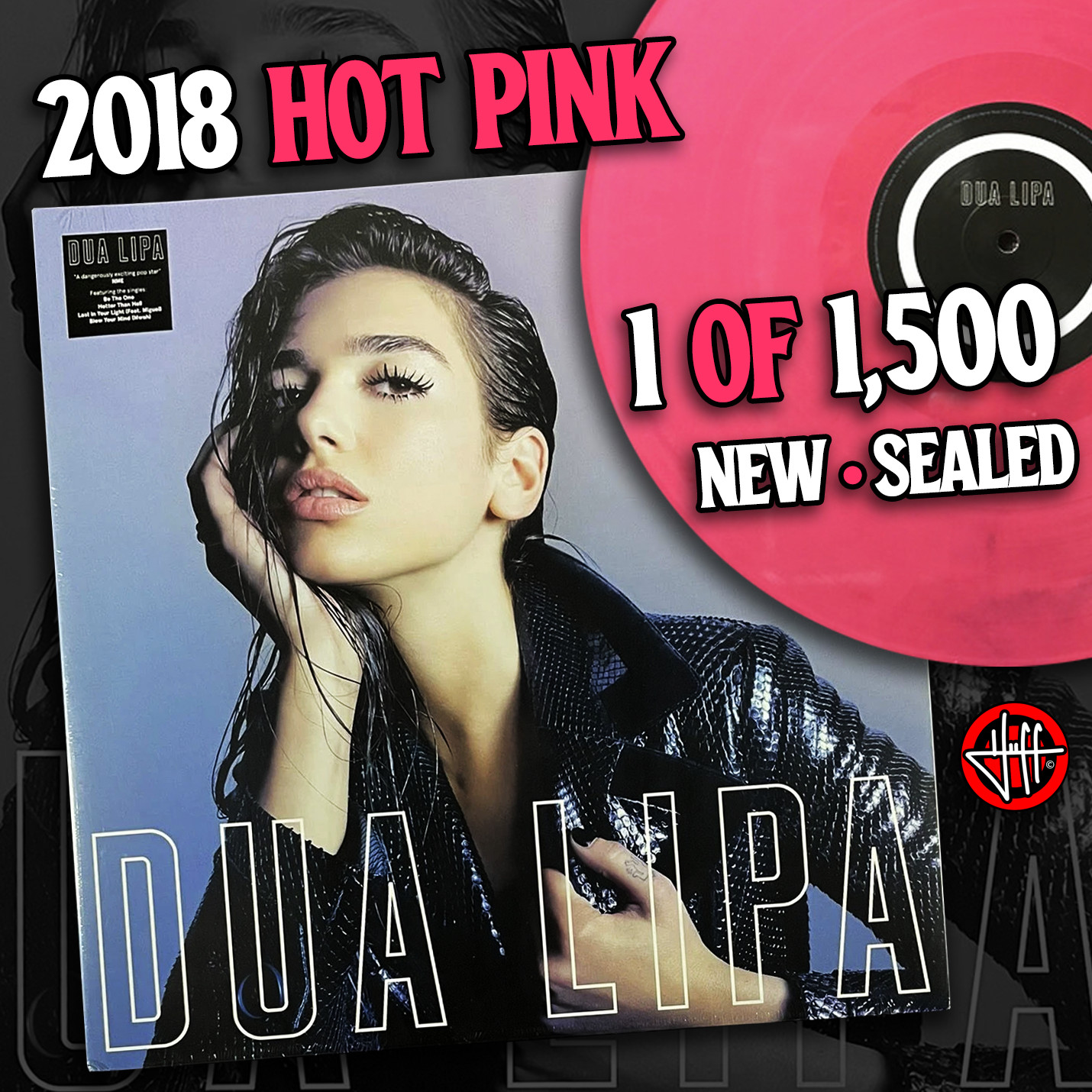 NEW 2018 HOT PINK 💎 RARE | DUA LIPA LIMITED /1500 Vinyl LP Record