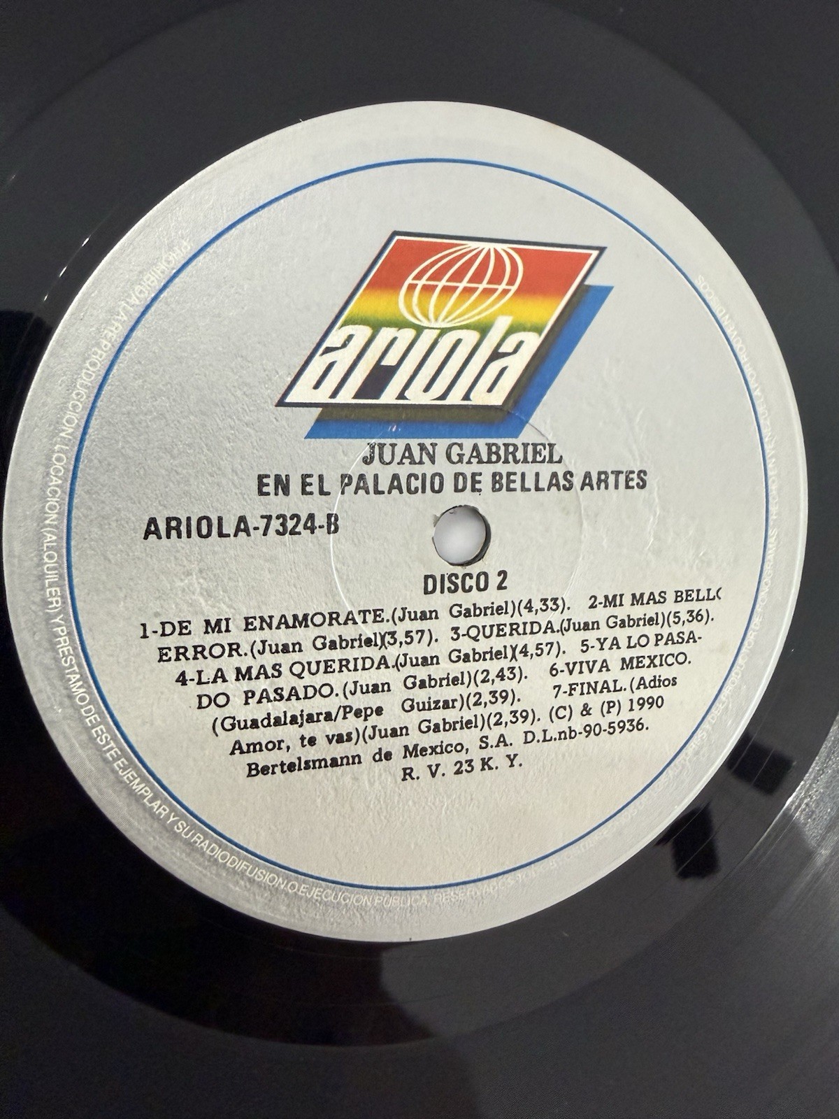 JUAN GABRIEL “ EN EL PALACIO DE BELLAS ARTES “ / VG+VINYLS/2 LP SET/LEA !!