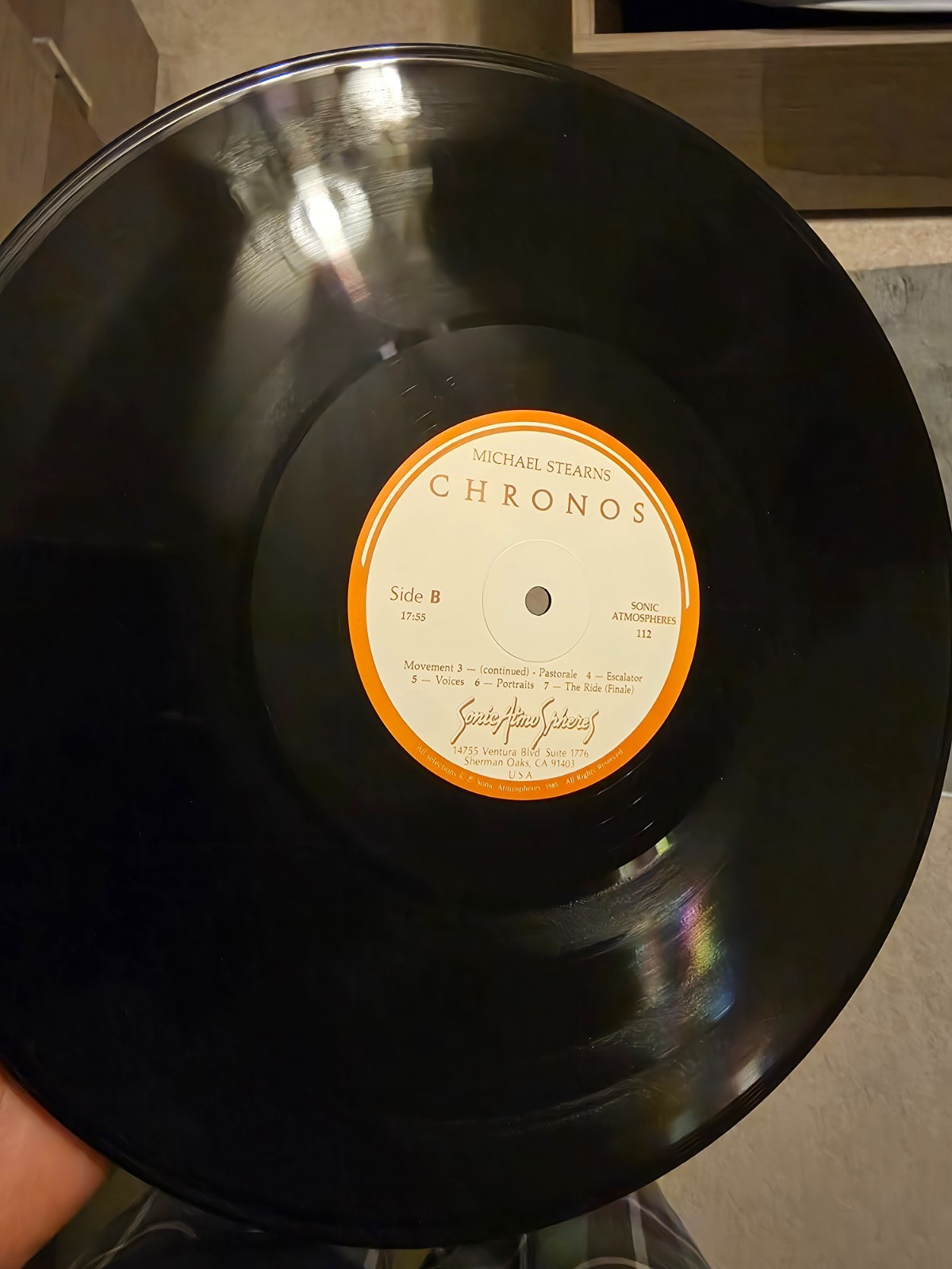 Michael Stearns – Chronos (Original Soundtrack Recording) EX 1985 ELECTRONIC