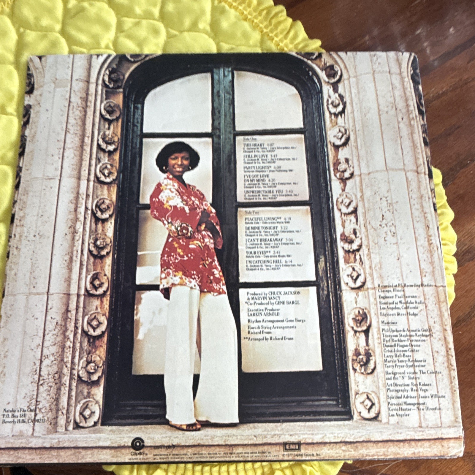 Natalie Cole Unpredictable Capitol 12″ Black Vinyl LP Stereo