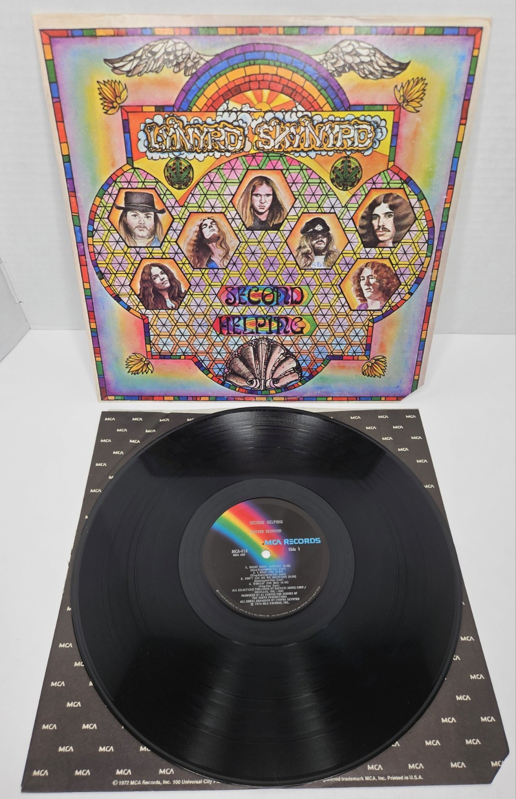 Lynyrd Skynyrd – Second Helping LP MCA-413 1975 Press EX Vinyl Record