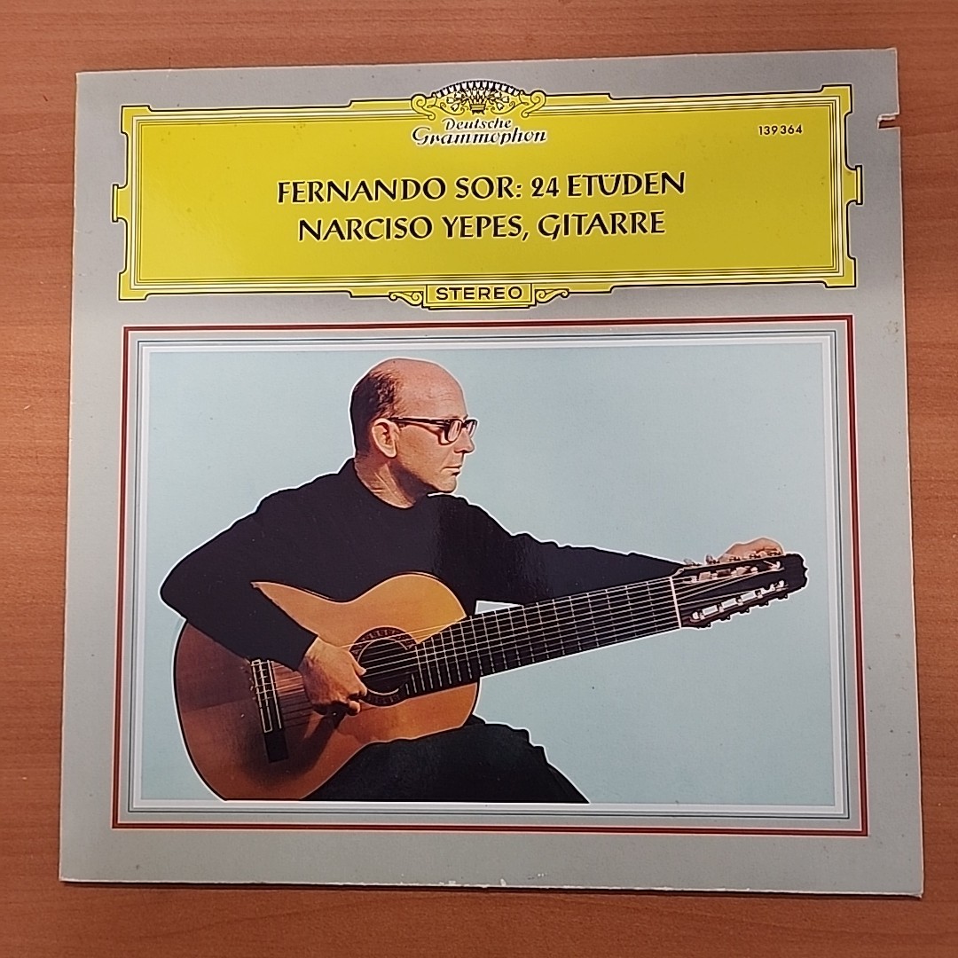 FERNANDO SOR – 24 ETÜDEN NARCISO YEPES GITARRE – VINILE 33 GIRI – BUONO STATO NM