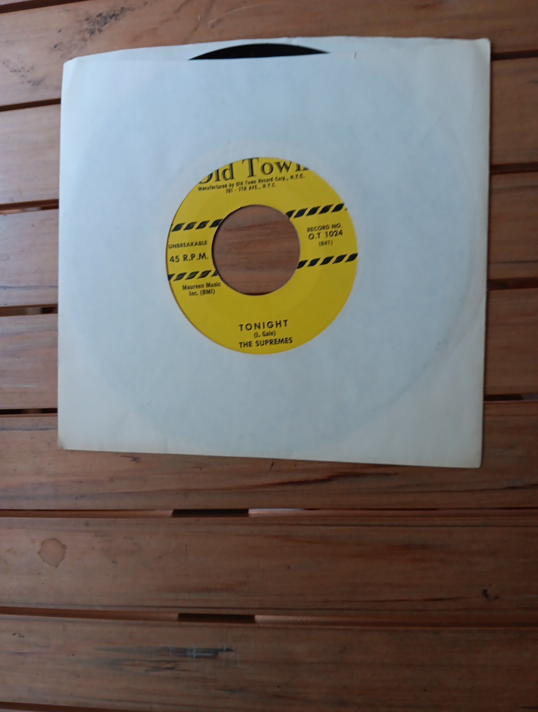 SUPREMES DOO WOP TONIGHT B/W SHE DON’T WANT ME NO MORE 45 7″