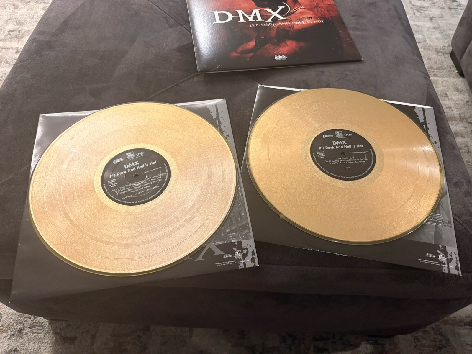 DMX It’s Dark and Hell Is Hot 2LP Gold Vinyl NM Hype Sticker