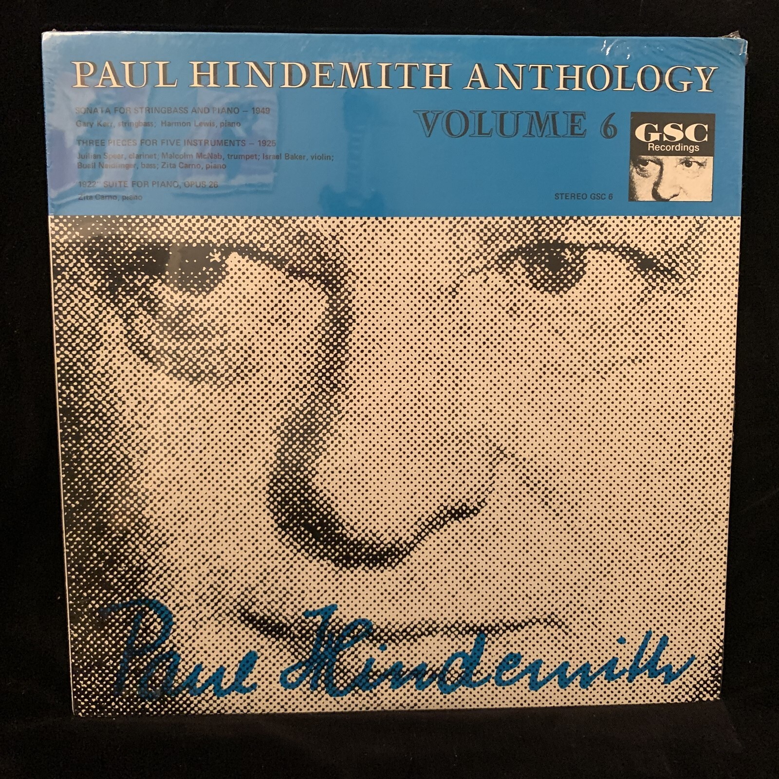 GARY KARR double bass – HINDEMITH Sonata for Bass & Piano etc GSC-6 ST LP SEALED