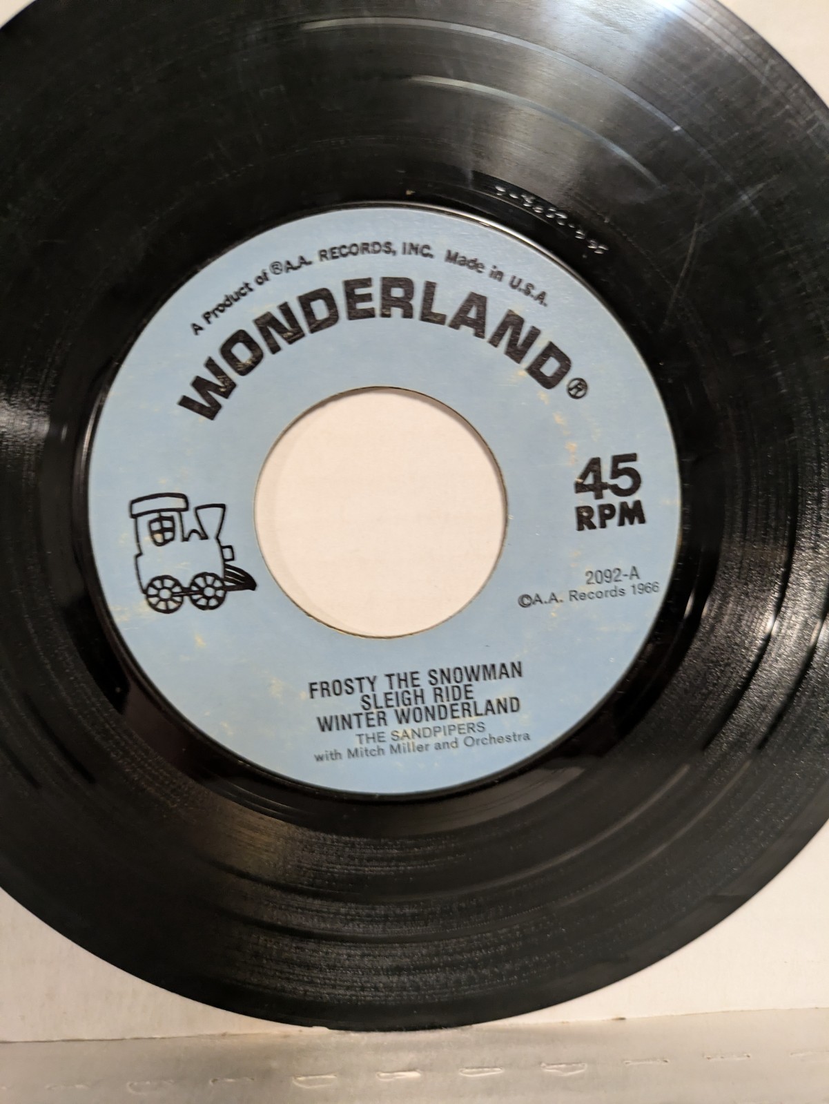 45~ The Sandpipers: “Winter wonderland, frosty the snowman/Sleigh ride” (VG)