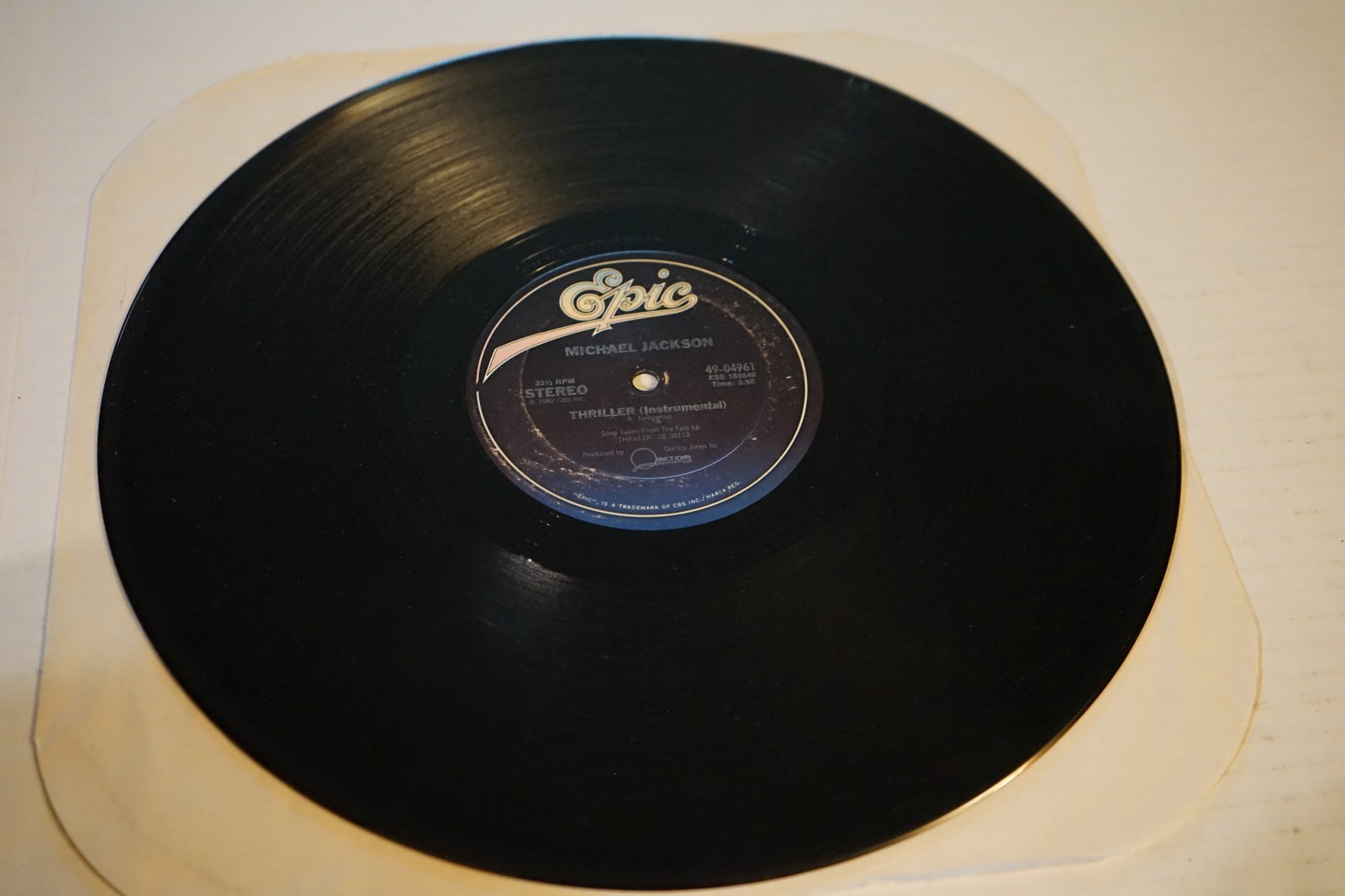 Michael Jackson – Thriller 12” Special Dance Single Epic 49-04961 F/G+ Halloween