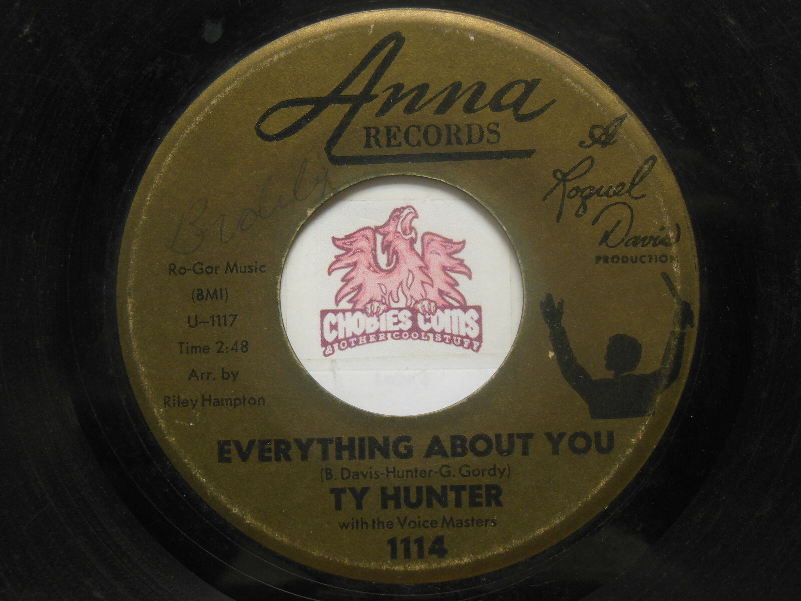 Ty Hunter: Orphan Boy / Everything About You, 45 RPM Fair/Poor (2F)