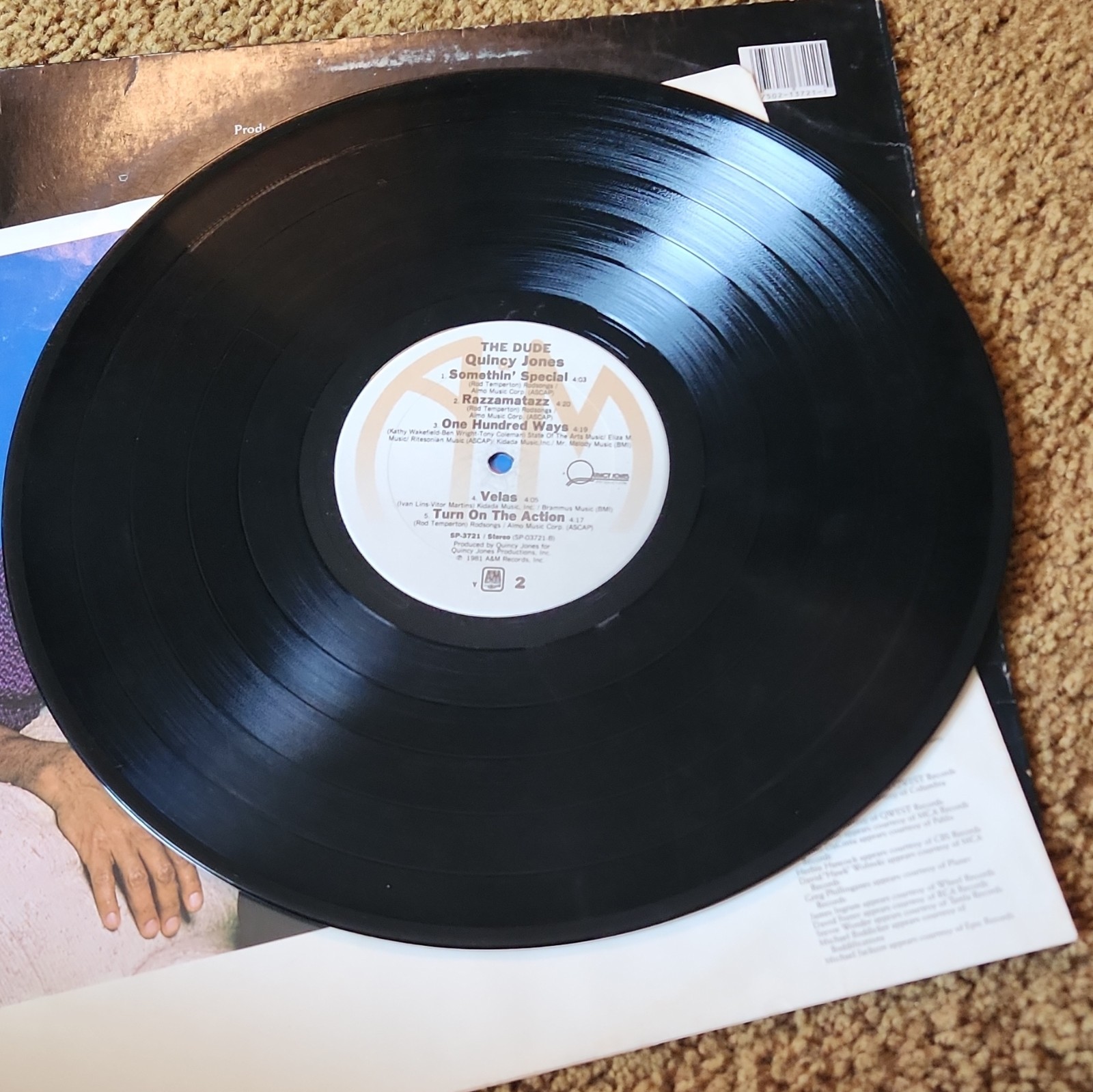 QUINCY JONES THE DUDE LP ON A&M RECORDS sp-03721-a vinyl