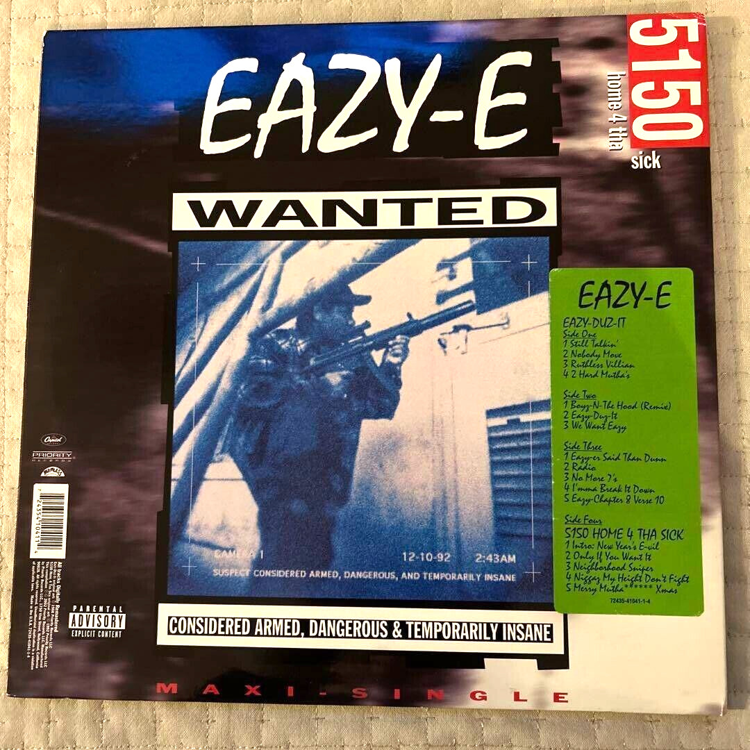Eazy-E / Eazy-Duz-It 12″ Vinyl 1988 US Original LP Ruthless Records SL 57100