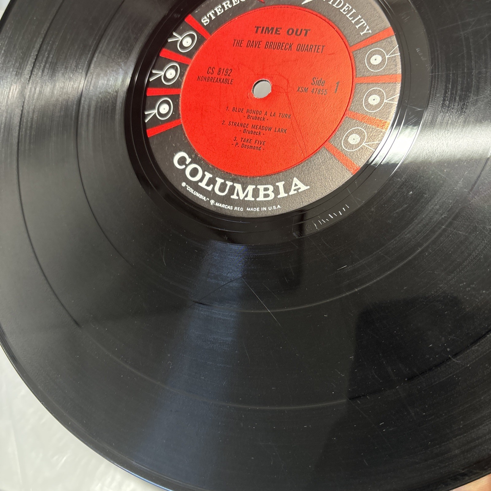 The Dave Brubeck Quartet Time Out Vinyl LP 1961 Columbia CS 8192