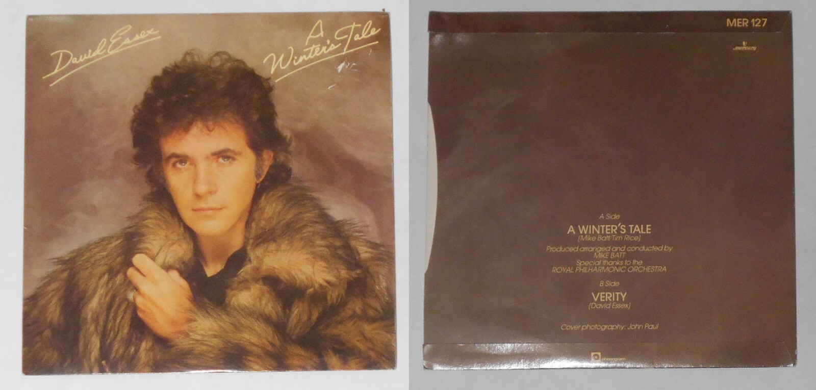 David Essex – A Winter’s Tale/Verity – U.K. 7″ vinyl