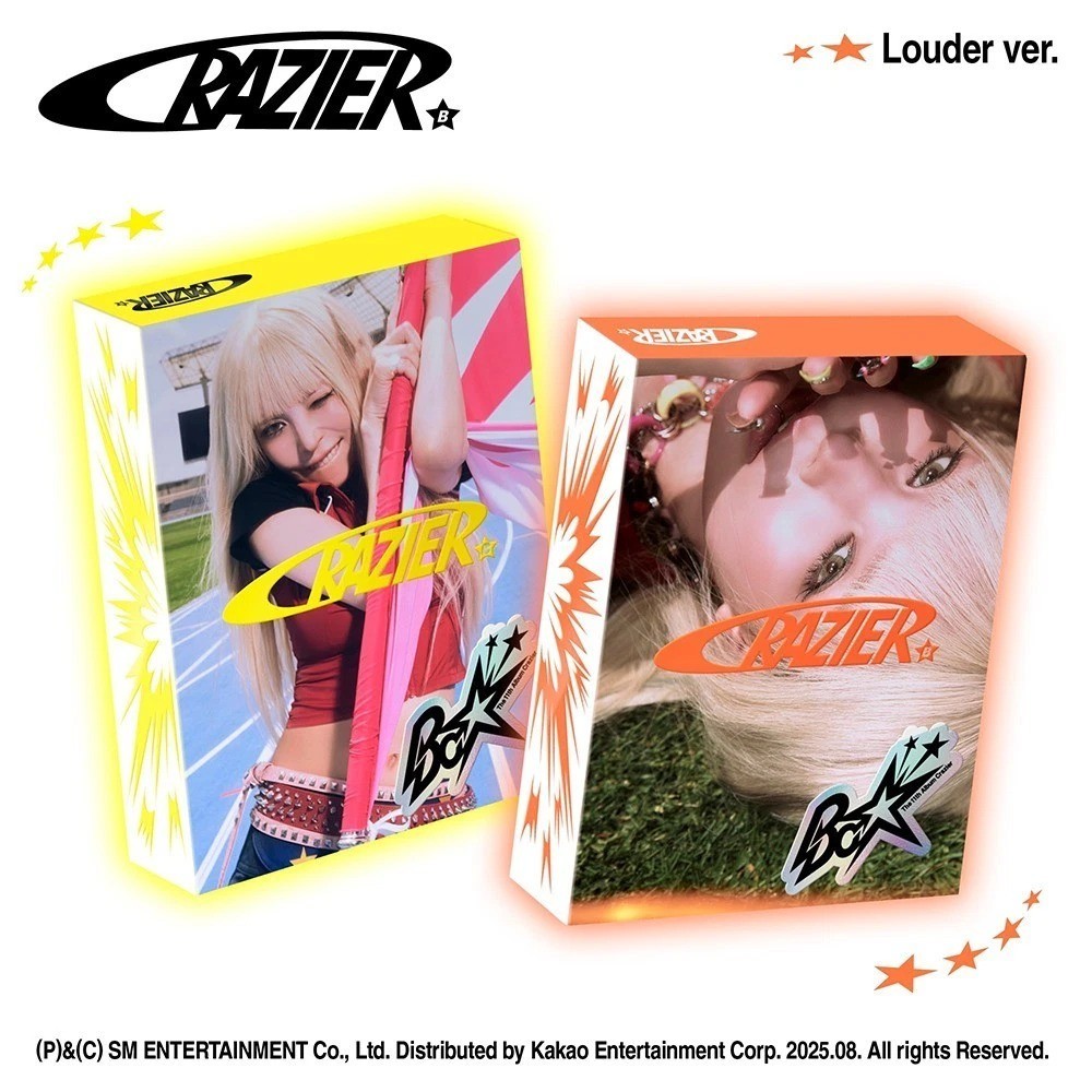 BOA [CRAZIER] 11th Album LOUDER Ver/2 Mini CD-R+Cover+Photo Book+Post Card+Card
