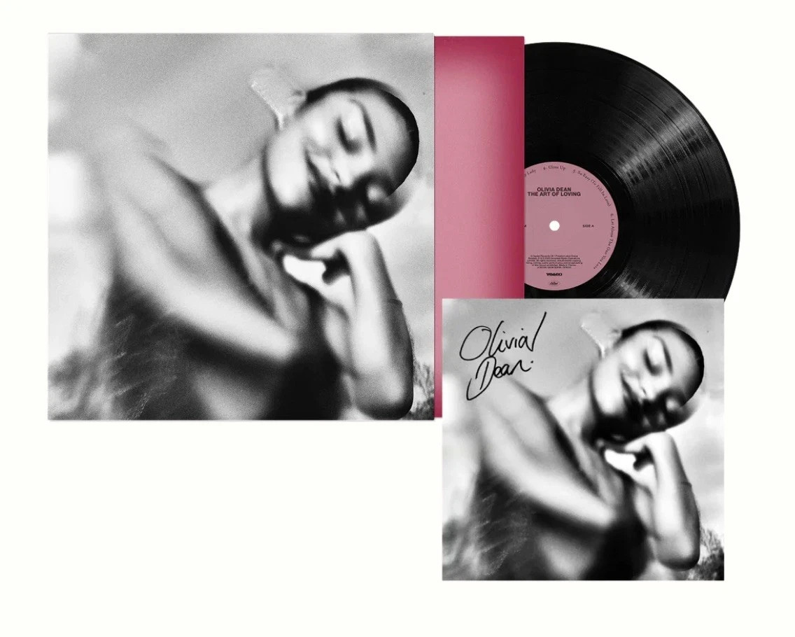 OLIVIA DEAN The Art of Loving Black Vinyl LP Signed Art Card – SHIPS NOW