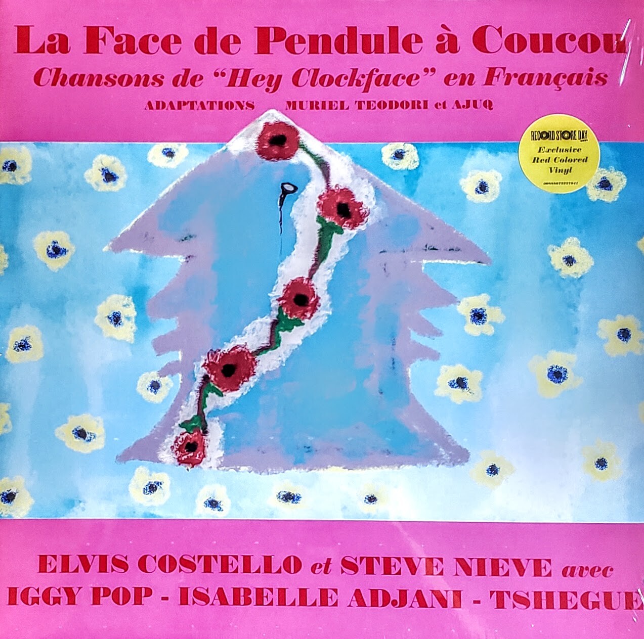 ELVIS COSTELLO – LA FACE DE PENDULE A COUCOU RED VINYL LP “NEW,SEALED” RSD
