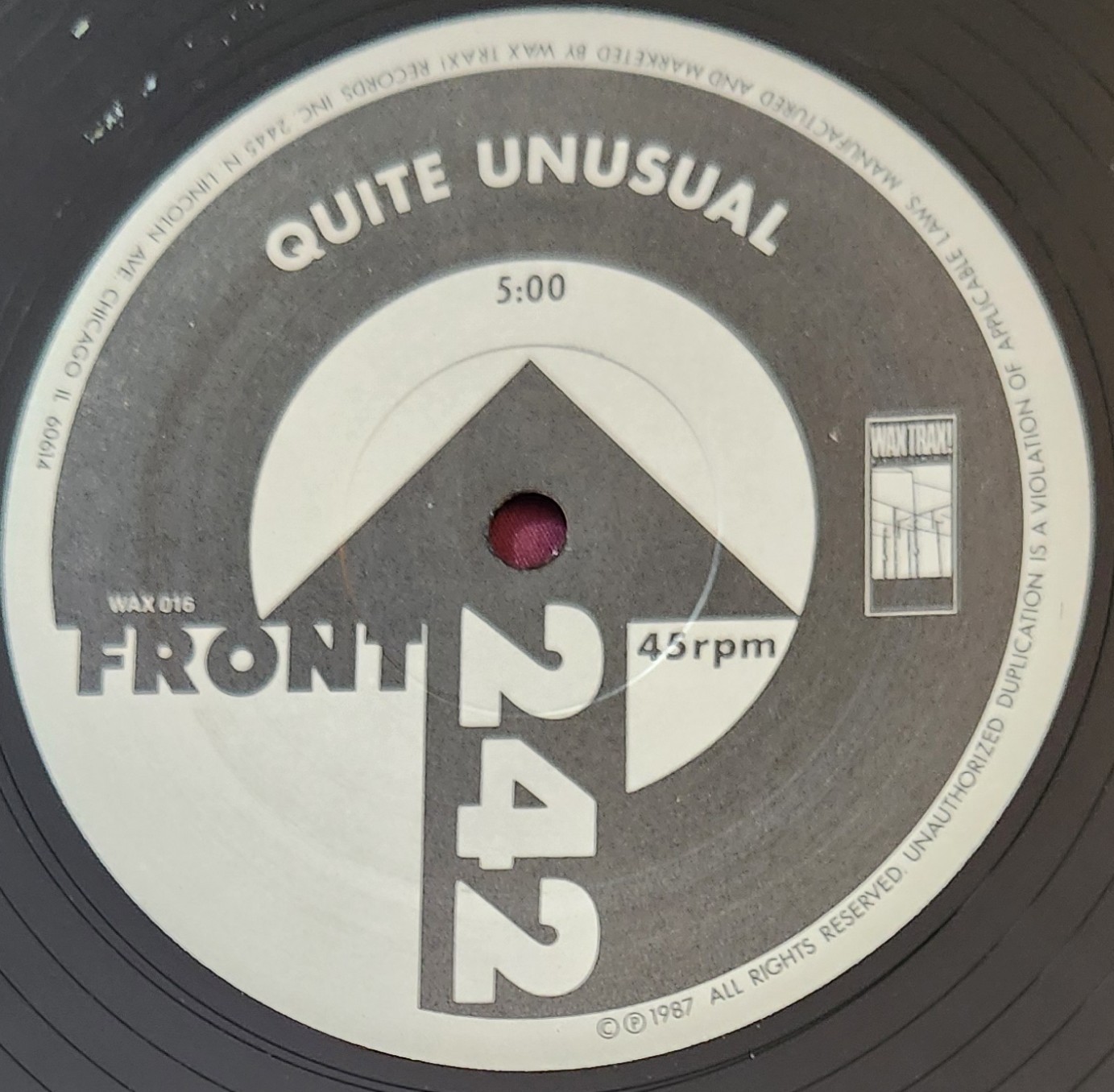 Front 242 – Interception – 12″ Vinyl – Wax Trax 016 – US – 1987 – EX
