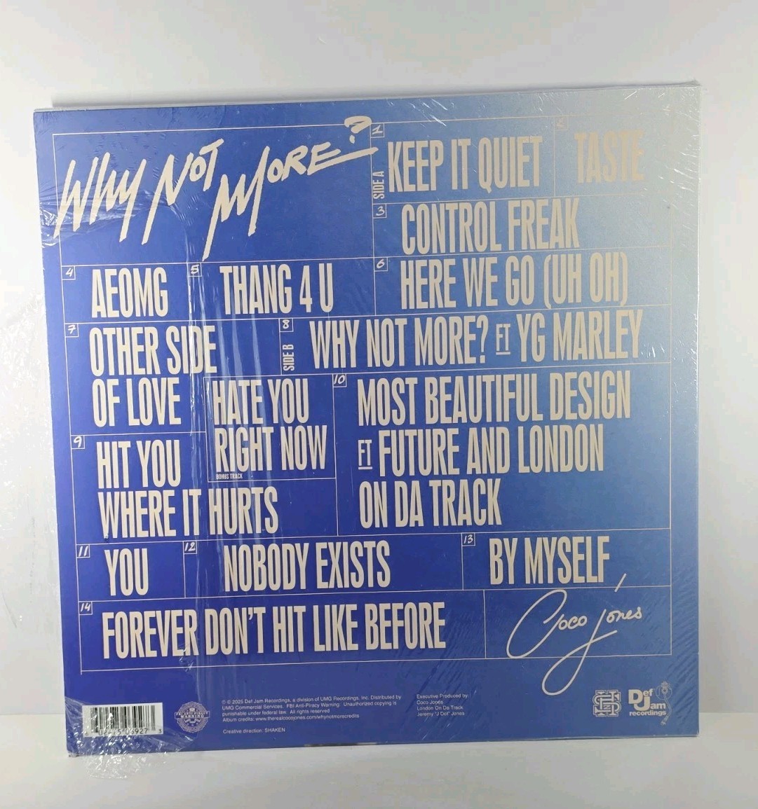Coco Jones Why Not More Target Exclusive Light Blue Vinyl Bonus Song Sealed New
