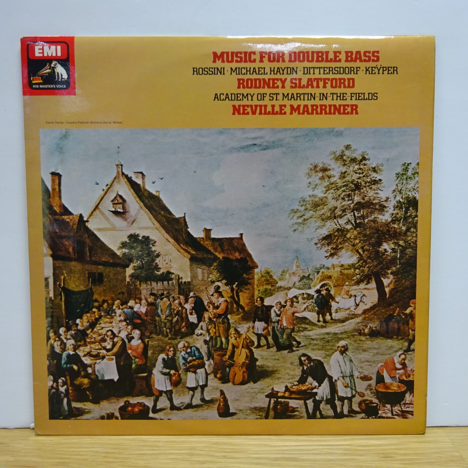 ASD 3264 ROSSINI Music for Double Bass ASMF MARRINER HMV STEREO LP EX