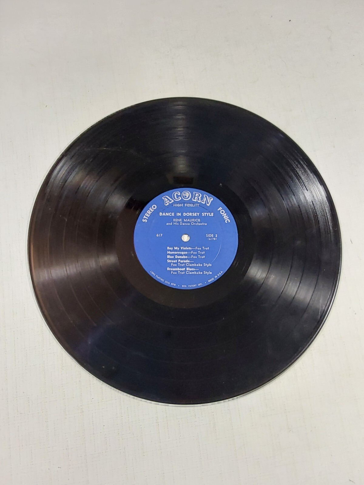 Hudson Dance Orchestra Led By Jud Judson Dorsey Dance Style 33RPM Record