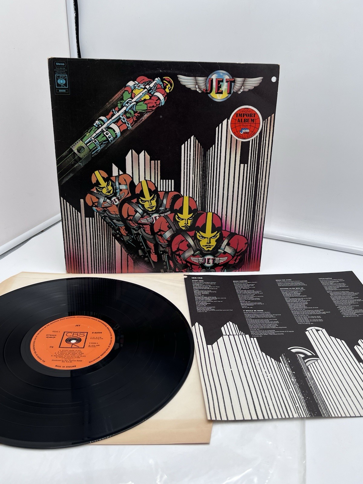 JET JET 1975 Import UK Jem FIRST PRESS VINYL LP CBS80699 33 RPM