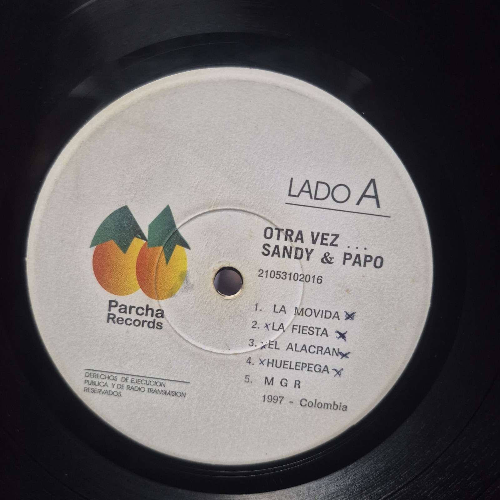 Sandy & Papo – Otra Vez Merengue, Hip-House – Edición Unica, Colombia 1997 VG+