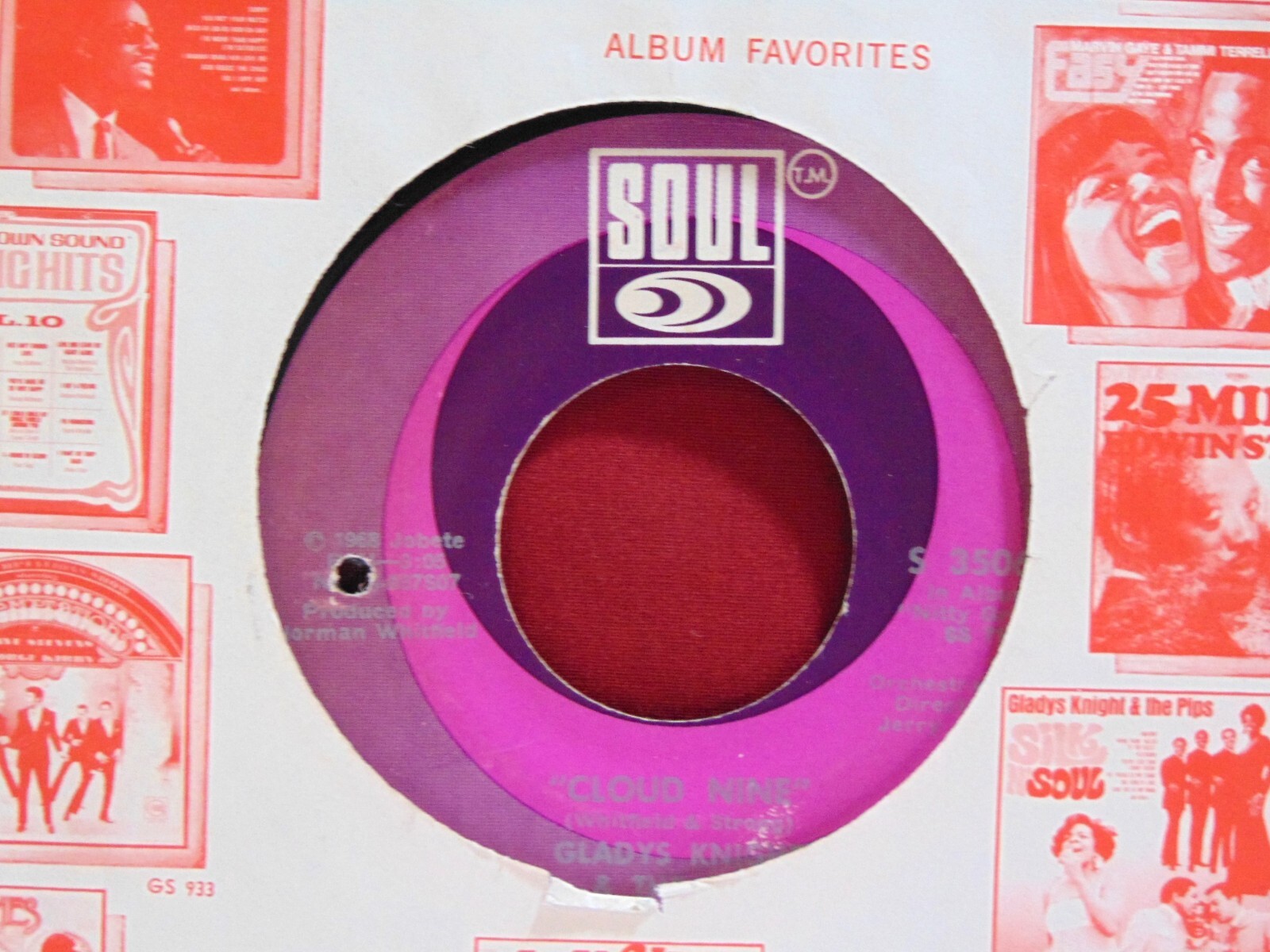 Gladys Knight & The Pips – Friendship Train/Cloud Nine-1969 Soul 7″ 45 Single