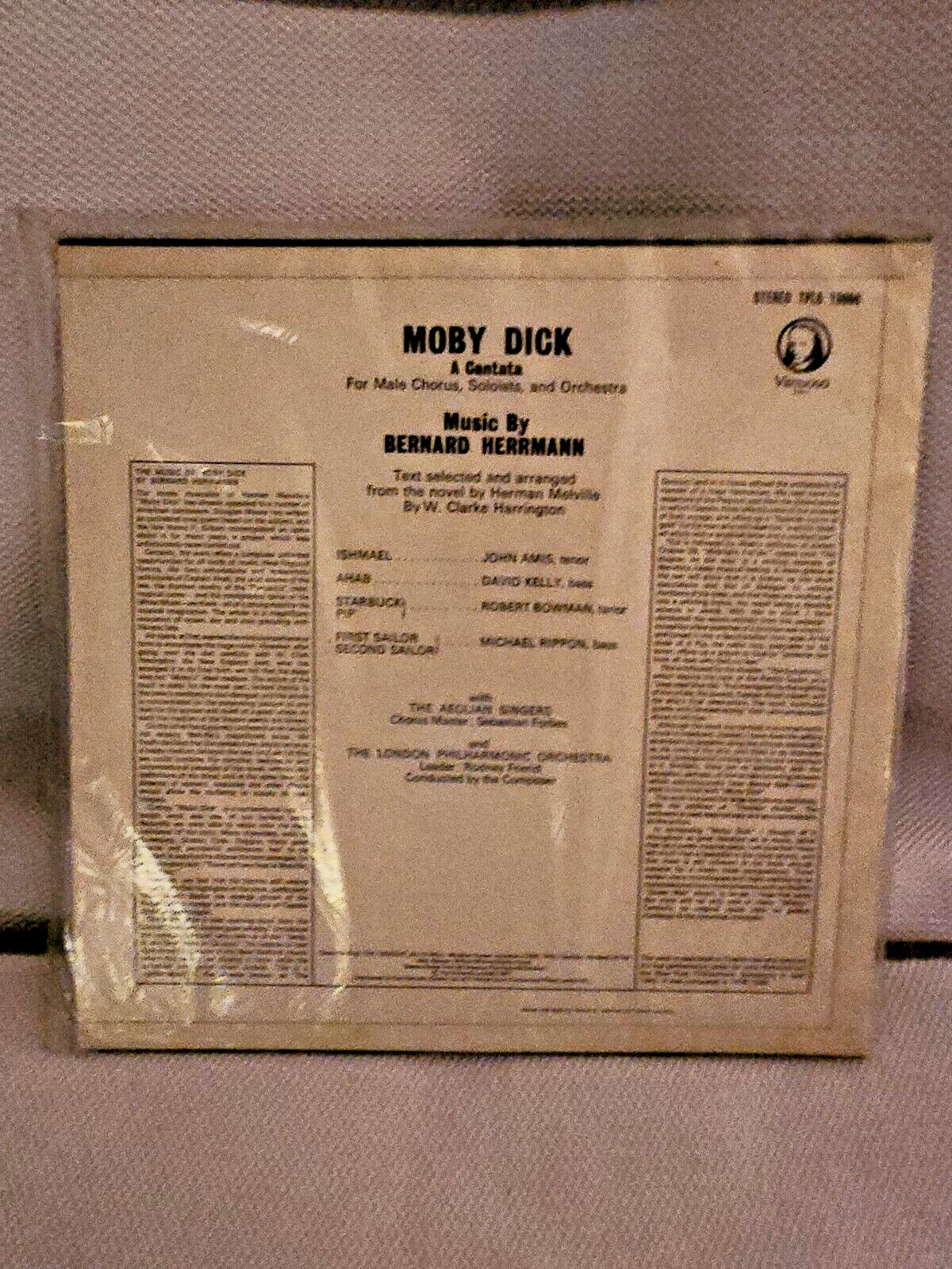 Moby Dick Bernard Herrmann LP Pye Records Limited 1967 Sealed