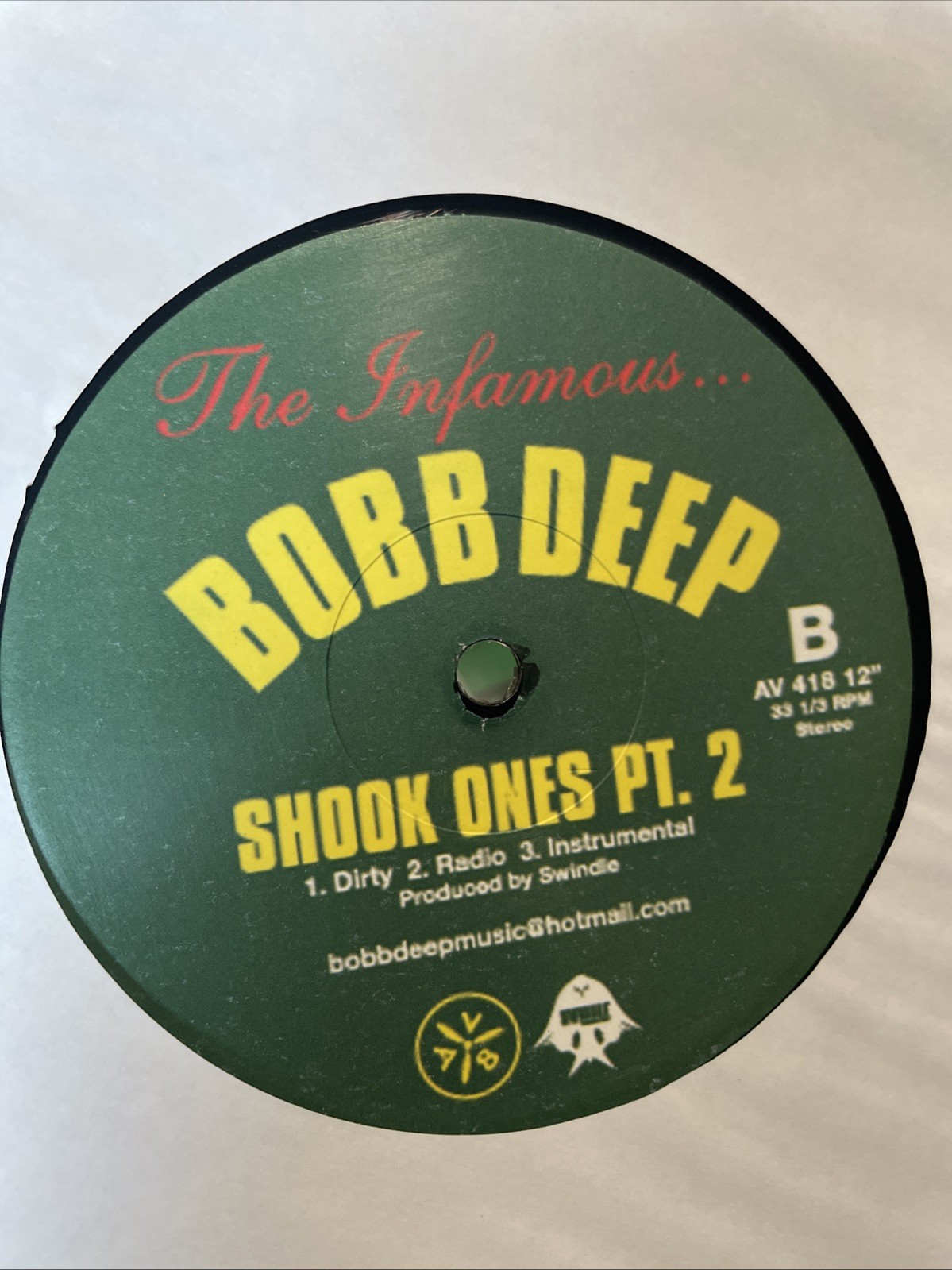 Bobb Deep Got It Twisted / Shook Ones Pt. 2 12” Vinyl Record 2005 Mobb Marley