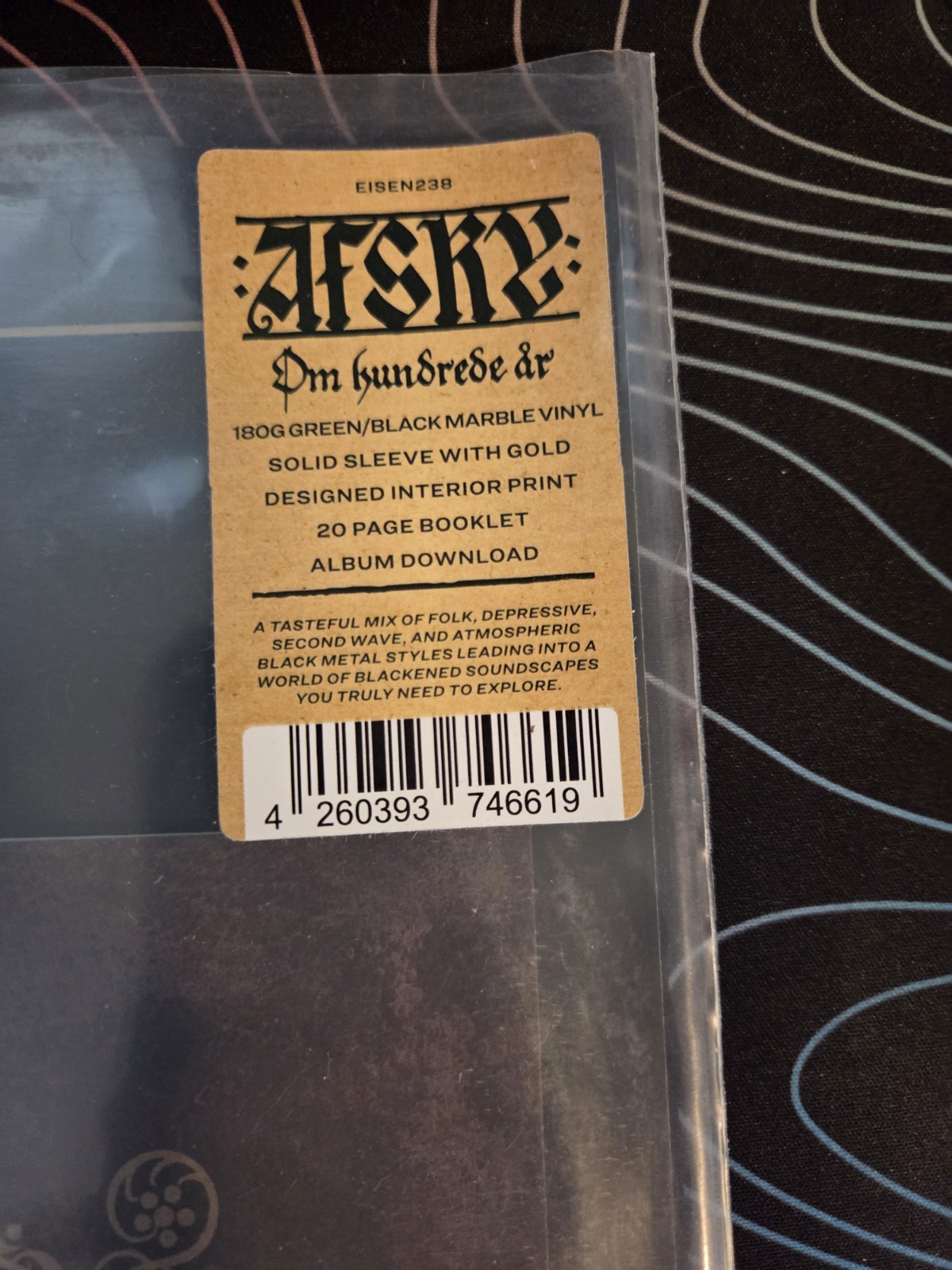 Om Hundrede Ar-180gm Green Marble Vinyl by Afsky – Green/Black Marble – Reissue