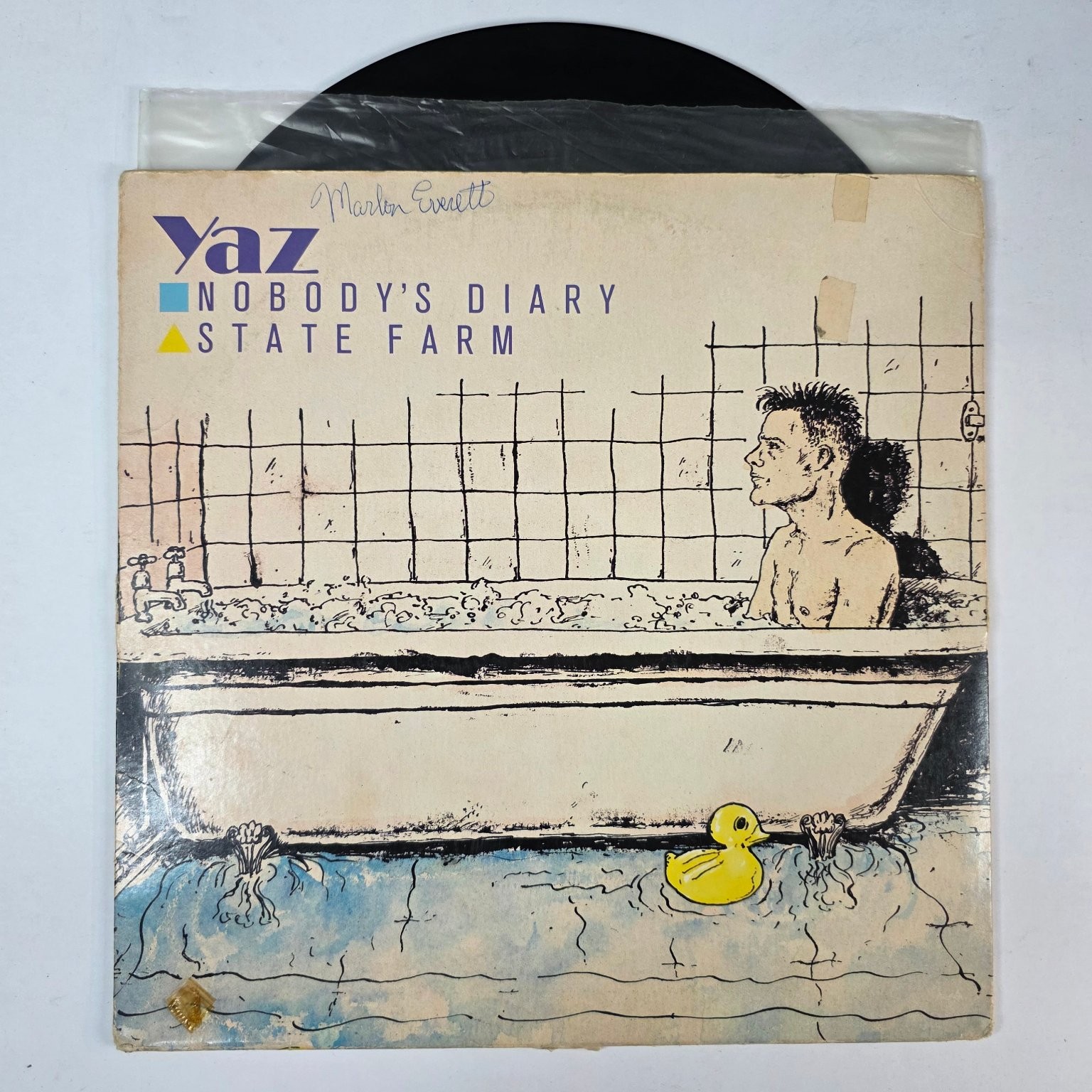 Yaz – Nobody’s Diary 12″ Single Record 1983 Sire Synth-Pop 33 RPM