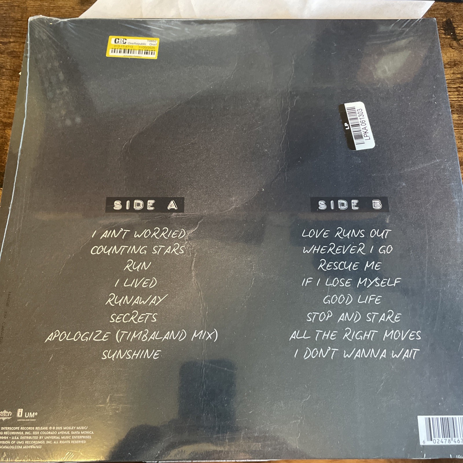 LP – NEW SEALED ♫ OneRepublic – OneRepublic: The Collection Target Exclusive