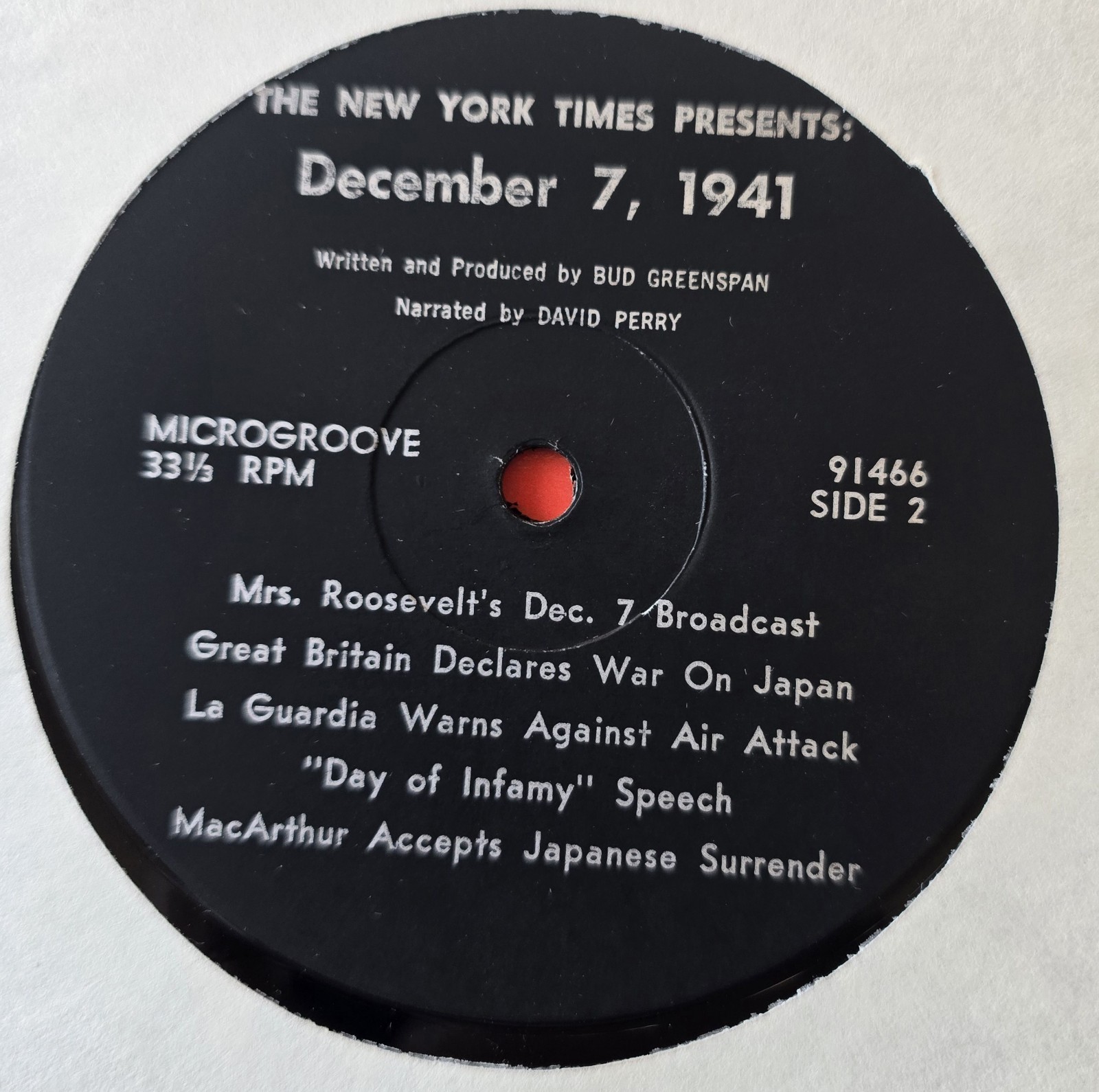 December 7, 1941 Gatefold LP