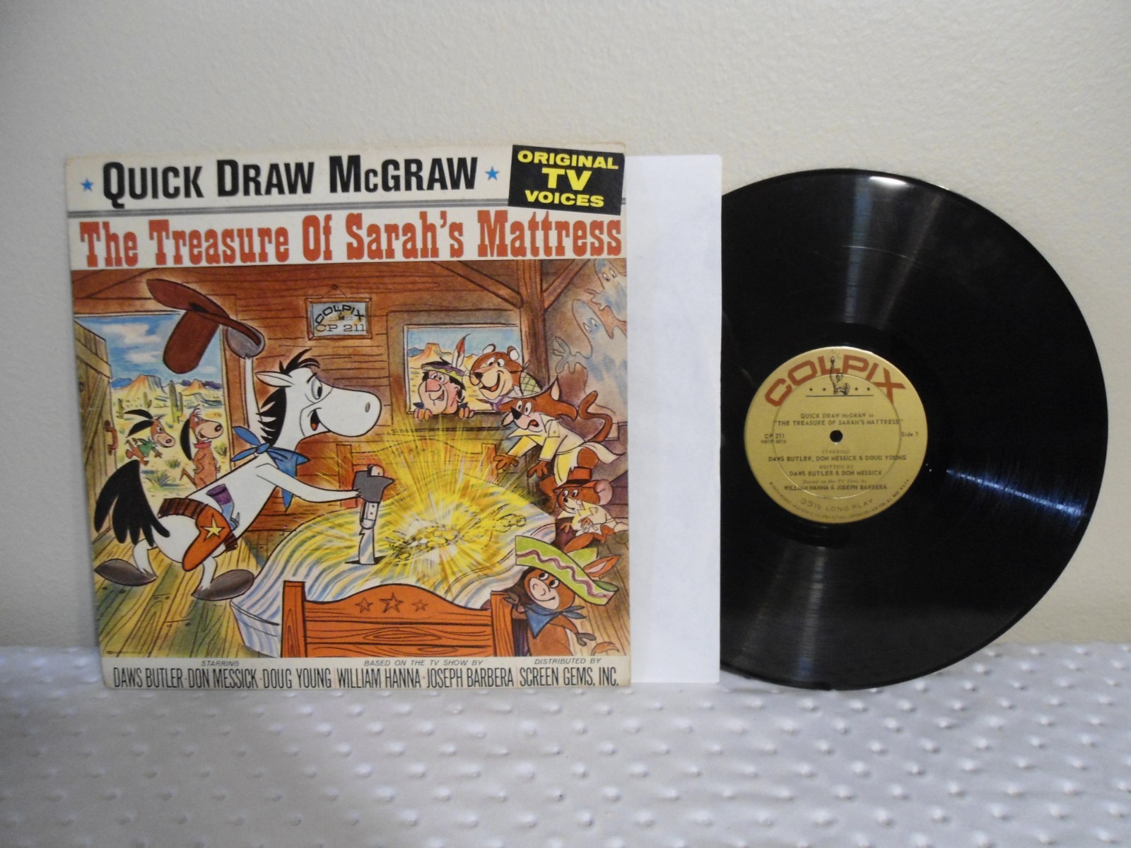 Quick Draw McGraw LP The Treasure Of Sarah’s Mattress 1962 Rare 1st Pressing!