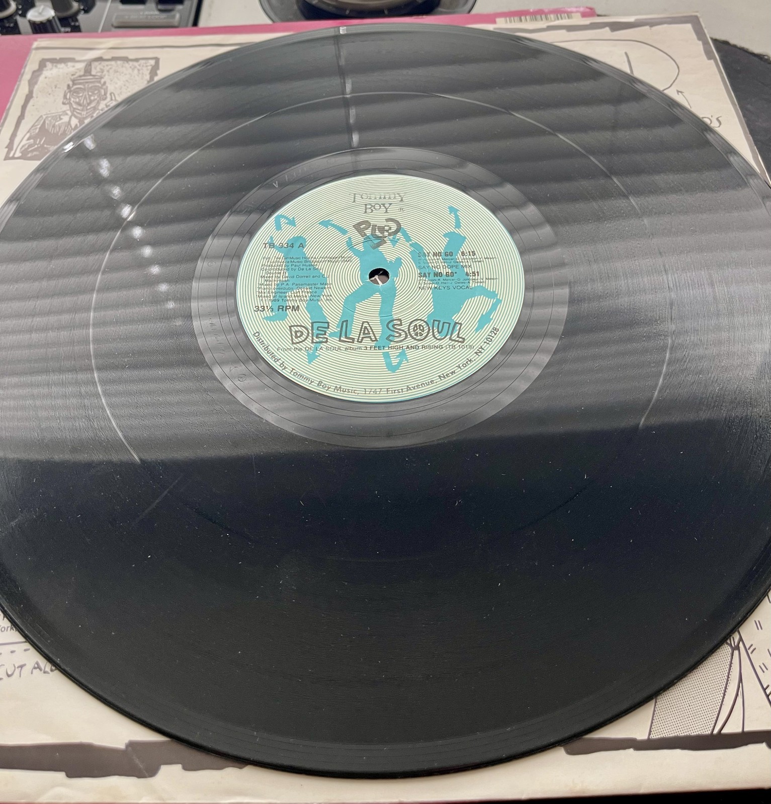 De La Soul – Say No Go OG 1989 Press 12″ in Picture Cover VG/VG+
