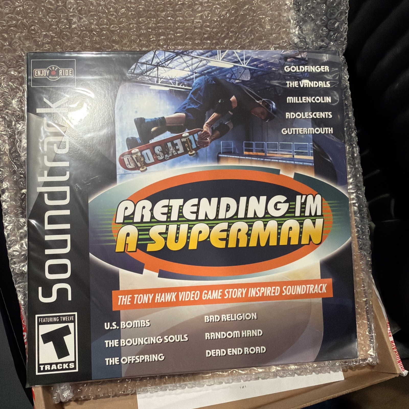 Pretending I’m A Superman – Sand Filled Vinyl LP Record Soundtrack Tony Hawk NEW
