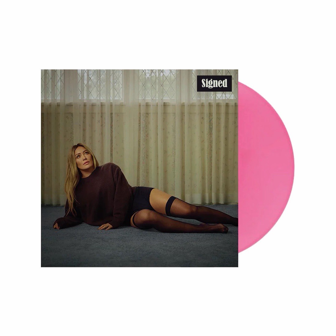 Hilary Duff Luck.. Or Something Vinyl LP Opaque Pink Signed Insert Brand New