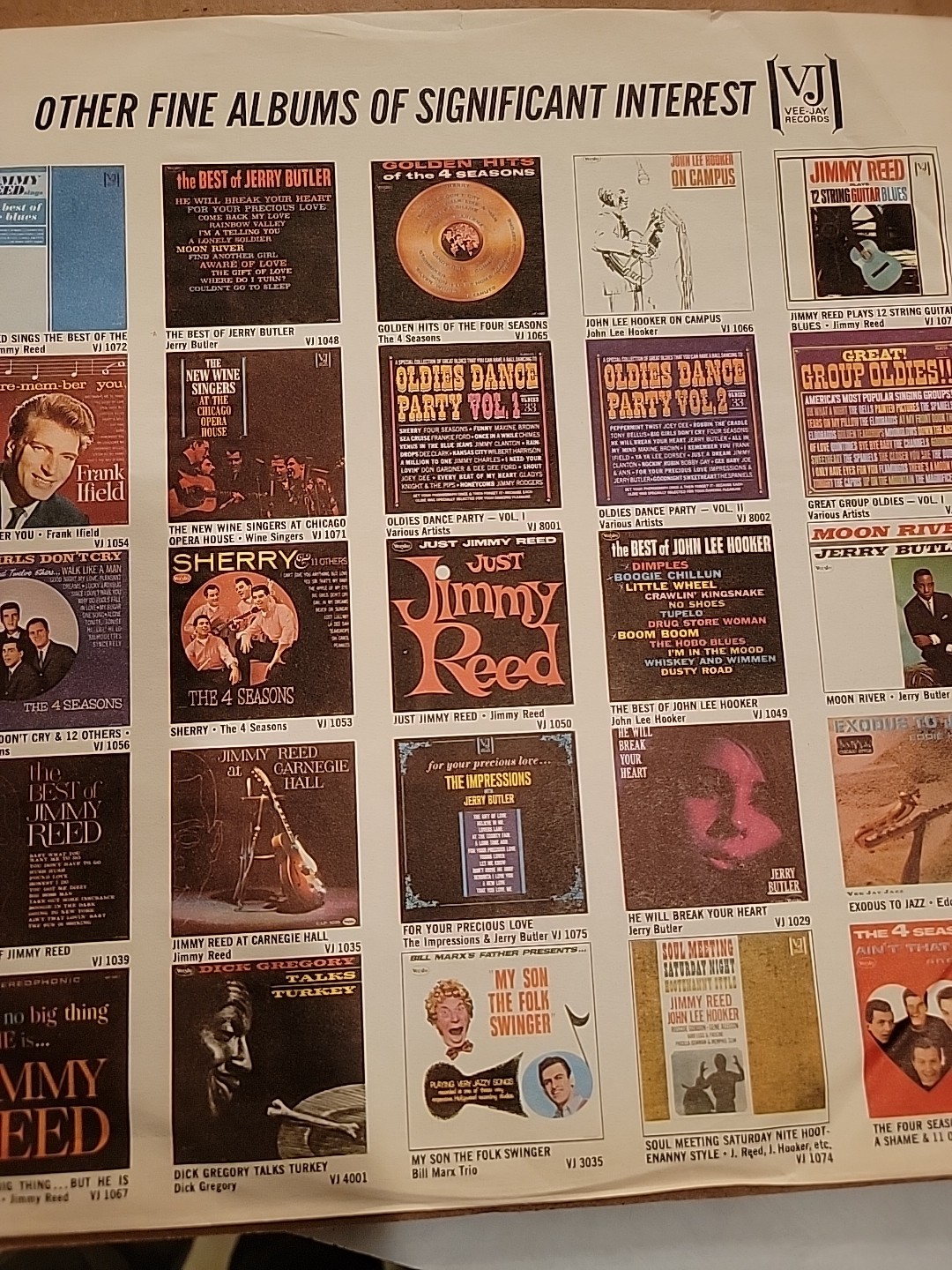 BEATLES VEE JAY VJ Inner SLEEVE ONLY NO LP INCLUDED