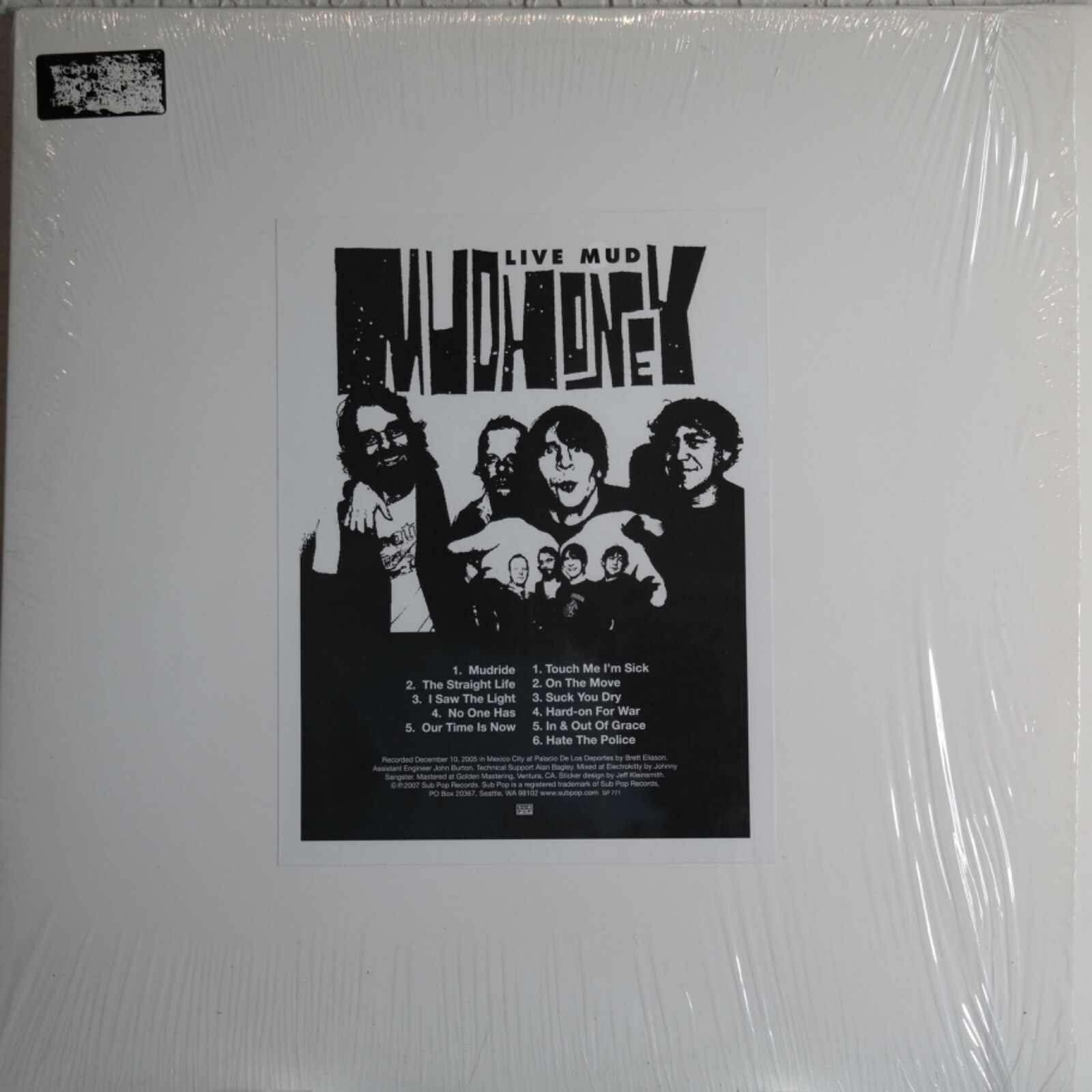 MUDHONEY Live Mud LP SUB POP RECORDS LIIMITED in Shrink