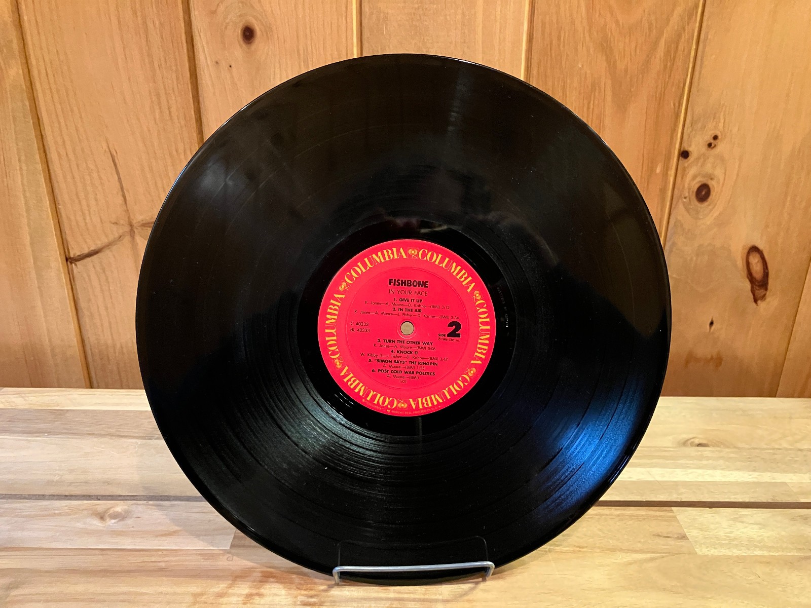 FISHBONE – IN YOUR FACE vinyl record lp 1986 cbs PROMO