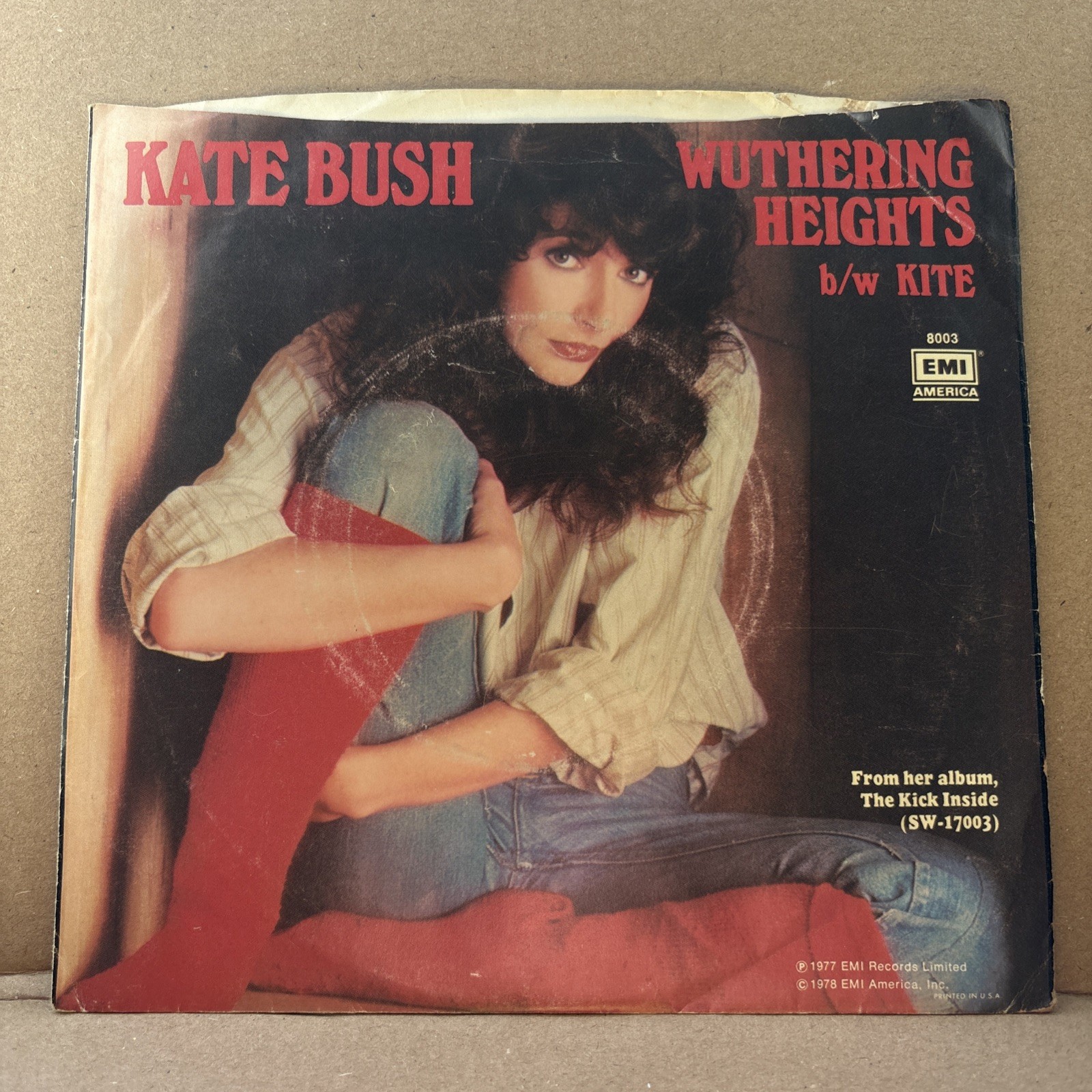 Kate Bush Wuthering Heights 7″ USA radio promo vinyl rare version double A side