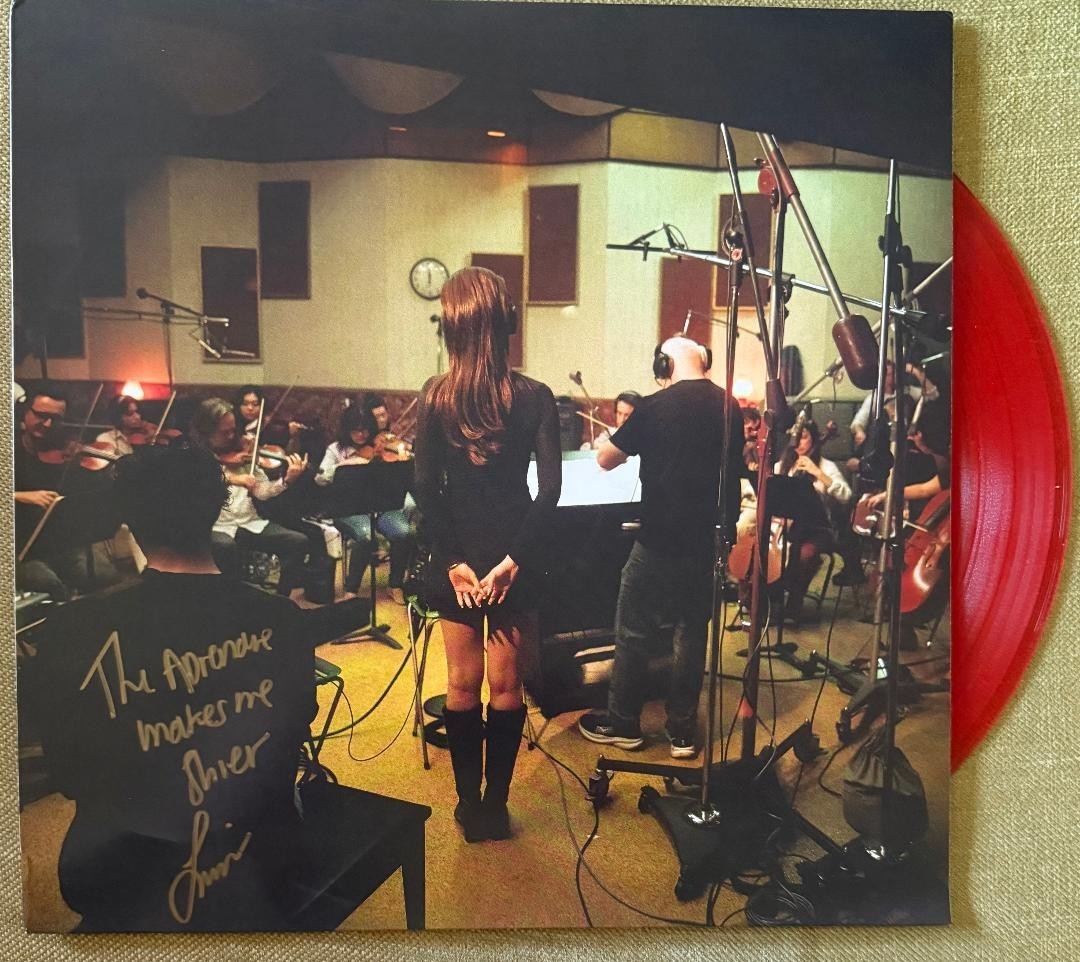 SIENNA SPIRO Visitor Alt Cover Red SIGNED VINYL W/ HANDWRITTEN LYRICS