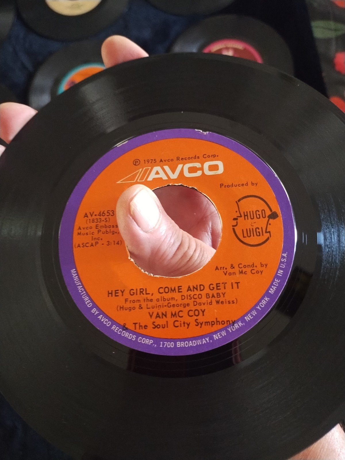 12 Disco Era 45 RPM Records 7″ 1970s Hits Various Labels See Photos