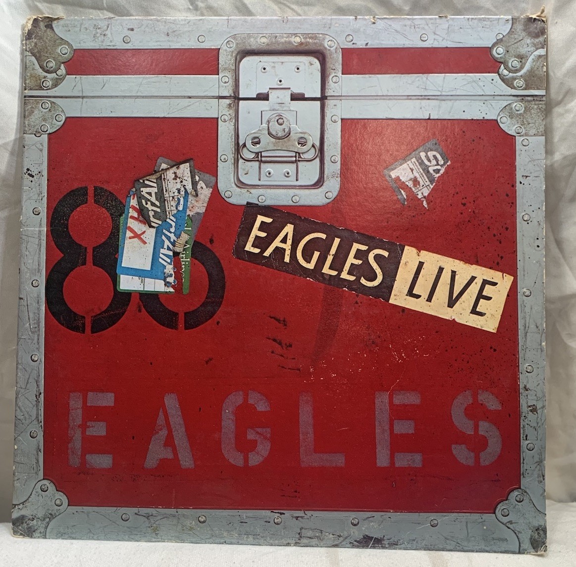 The Eagles LIVE Vintage Vinyl 2XLP Record With Inserts Hotel California