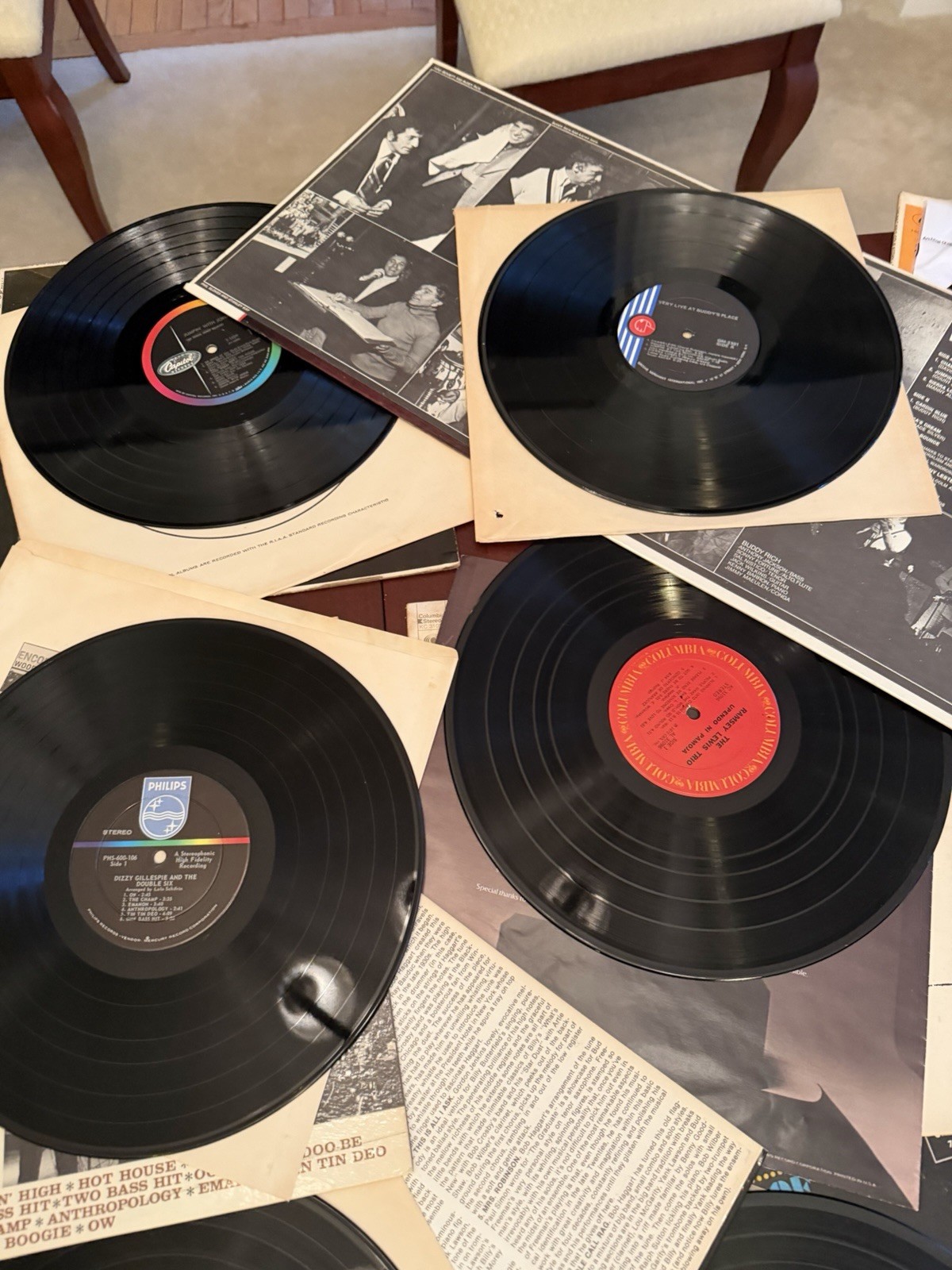 24 Vintage Jazz LP Record Lot Ellington Armstrong Nat King Cole Ramsey Lewis