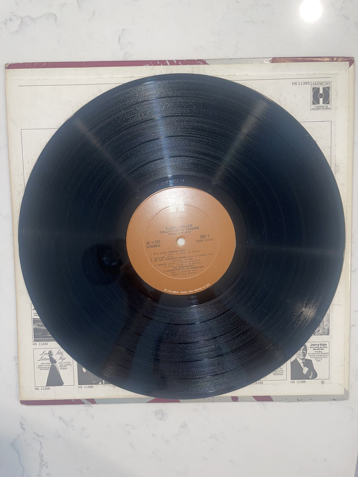 Glen Miller Collector’s Choice Vinyl Record
