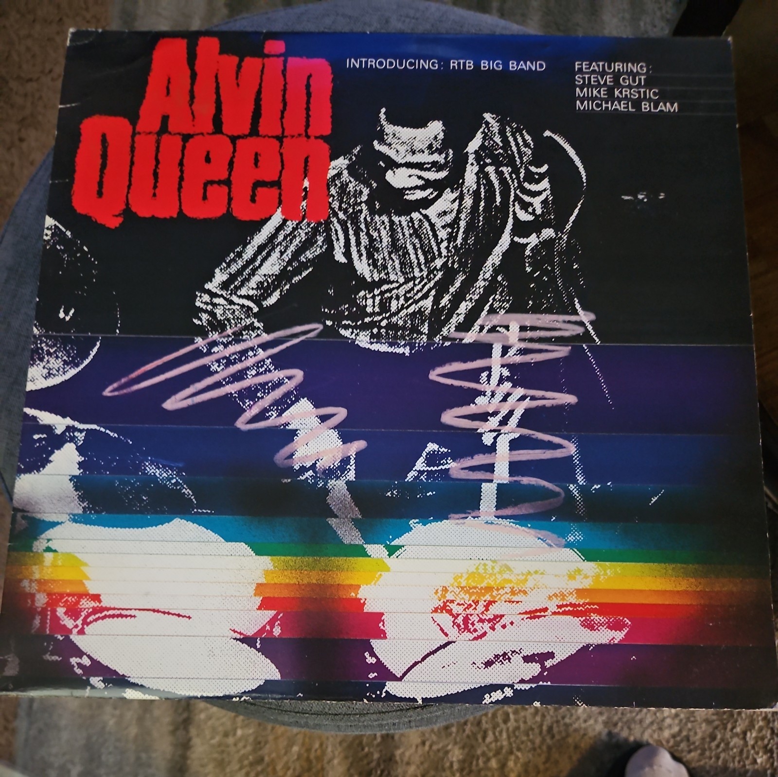 ALVIN QUEEN RTB Big Band Steve Gut Mike Krstic M Blam LP 1986 Swiss