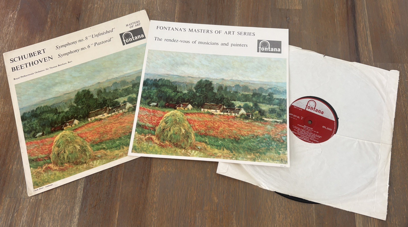 Schubert Beethoven limited vinyl – Collectible vinyl- made in England.Fontana