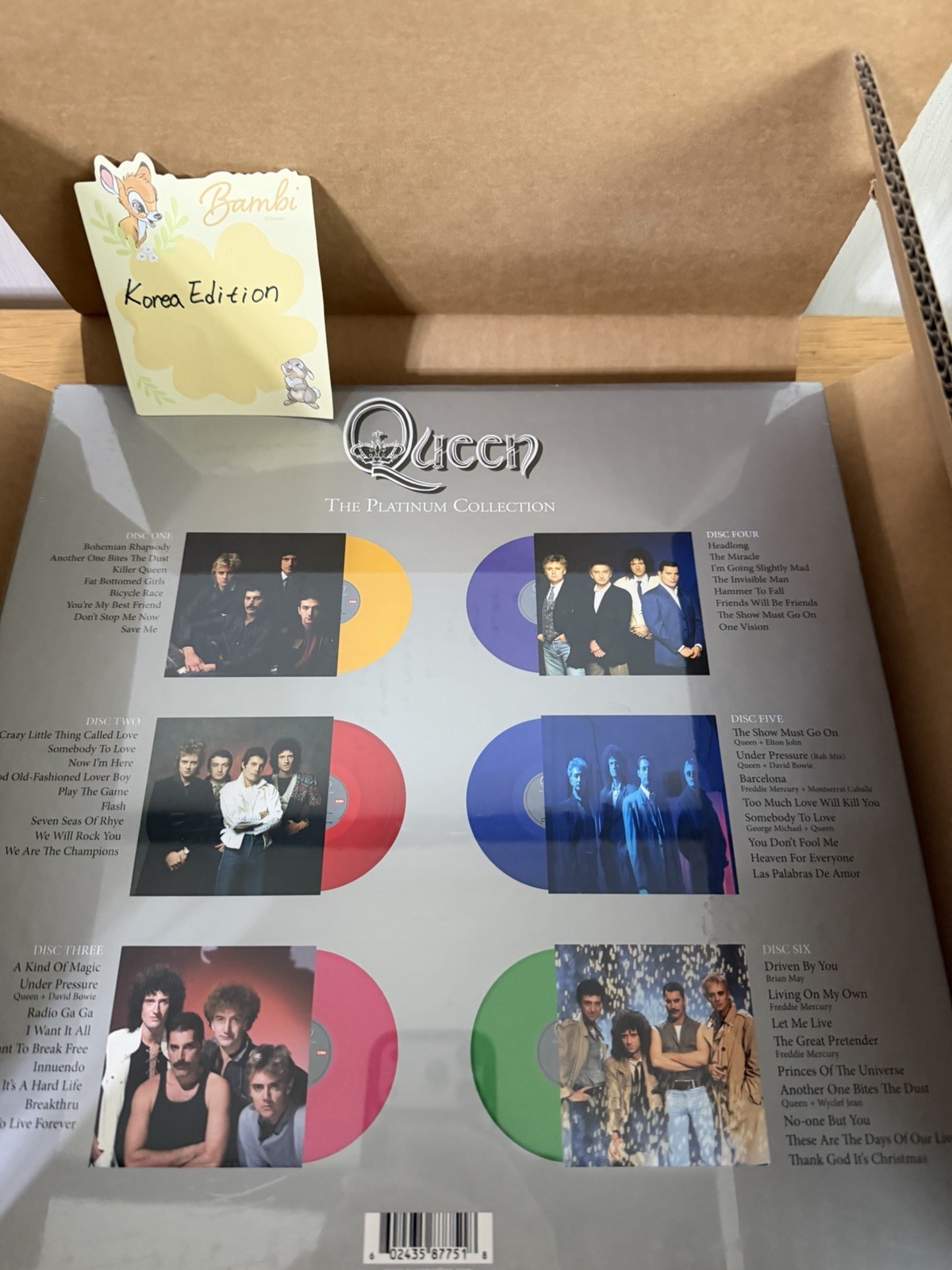 Queen The Platinum Collection Boxset Colored 6LP Vinyl Hard Cover Photo Book NEW