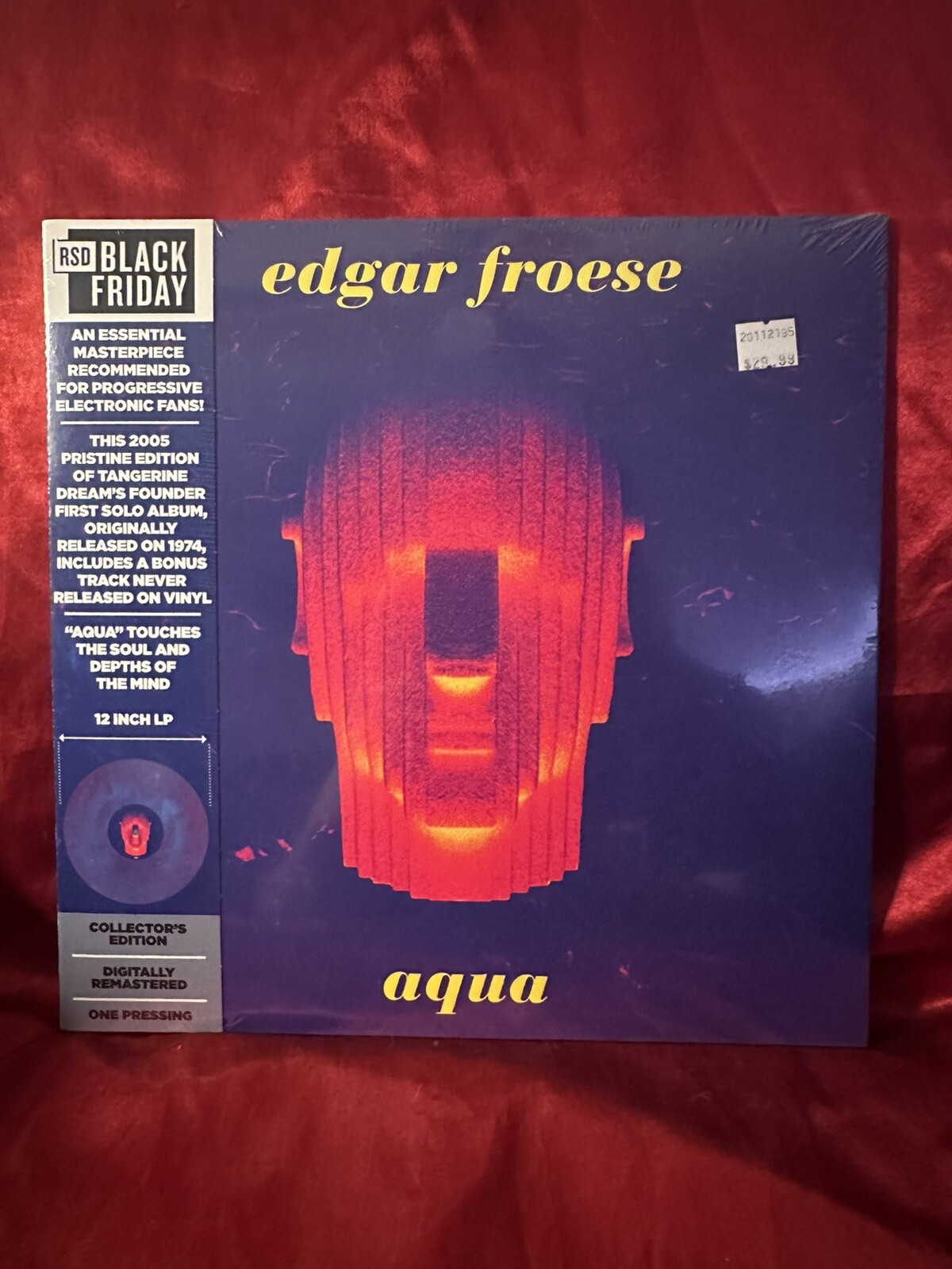 Edgar Froese | Blue Vinyl LP | Aqua | Culture Factory (Eastgate)